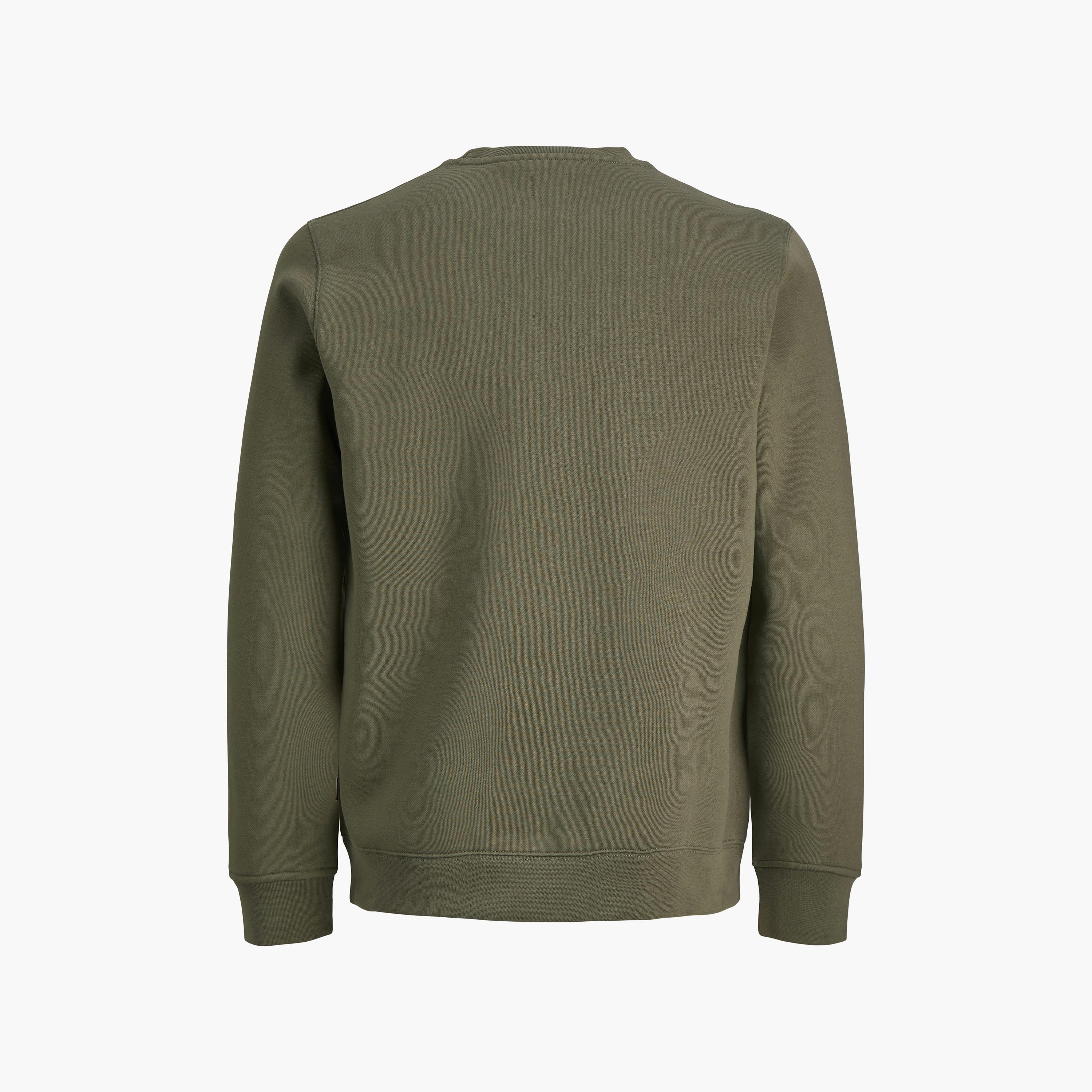 Jack & Jones Plain Crew Neck Long Sleeves Men's Sweatshirt-men-winterwear-hoodiesandsweatshirts-image-7