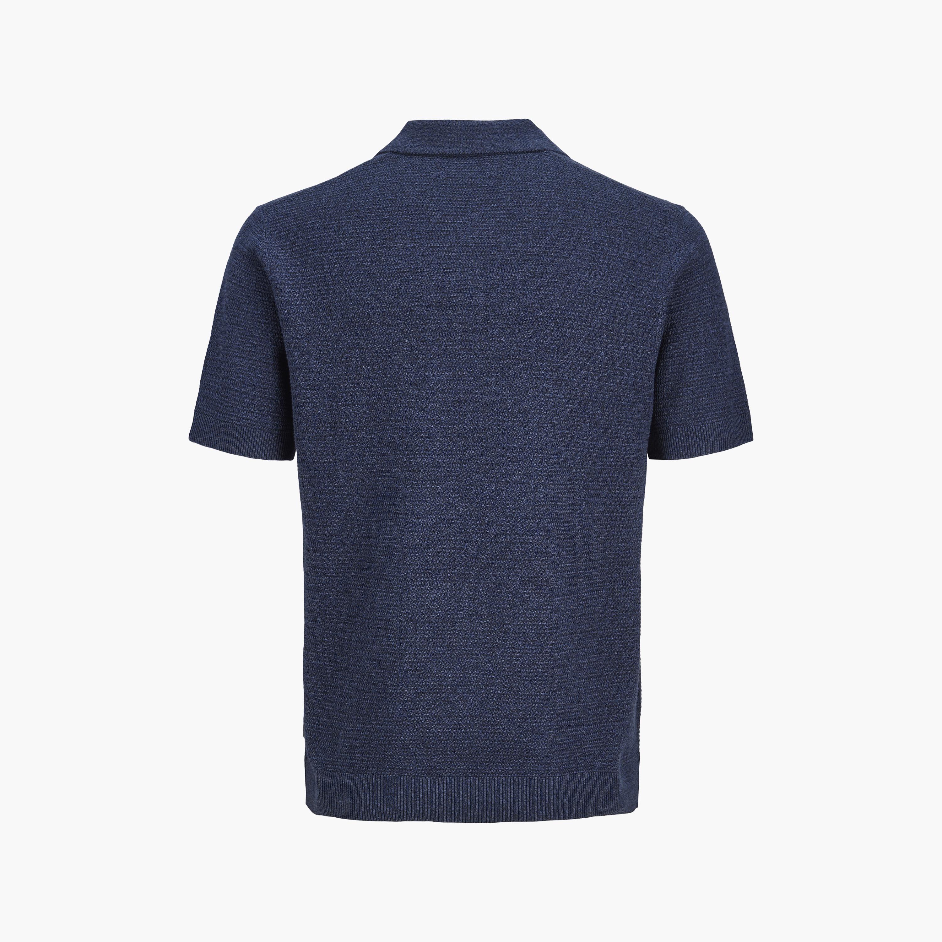 قميص بولو رجالي محبوك بأكمام قصيرة وياقة من جاك آند جونز-men-clothing-tshirtsandpolos-polos-image-8