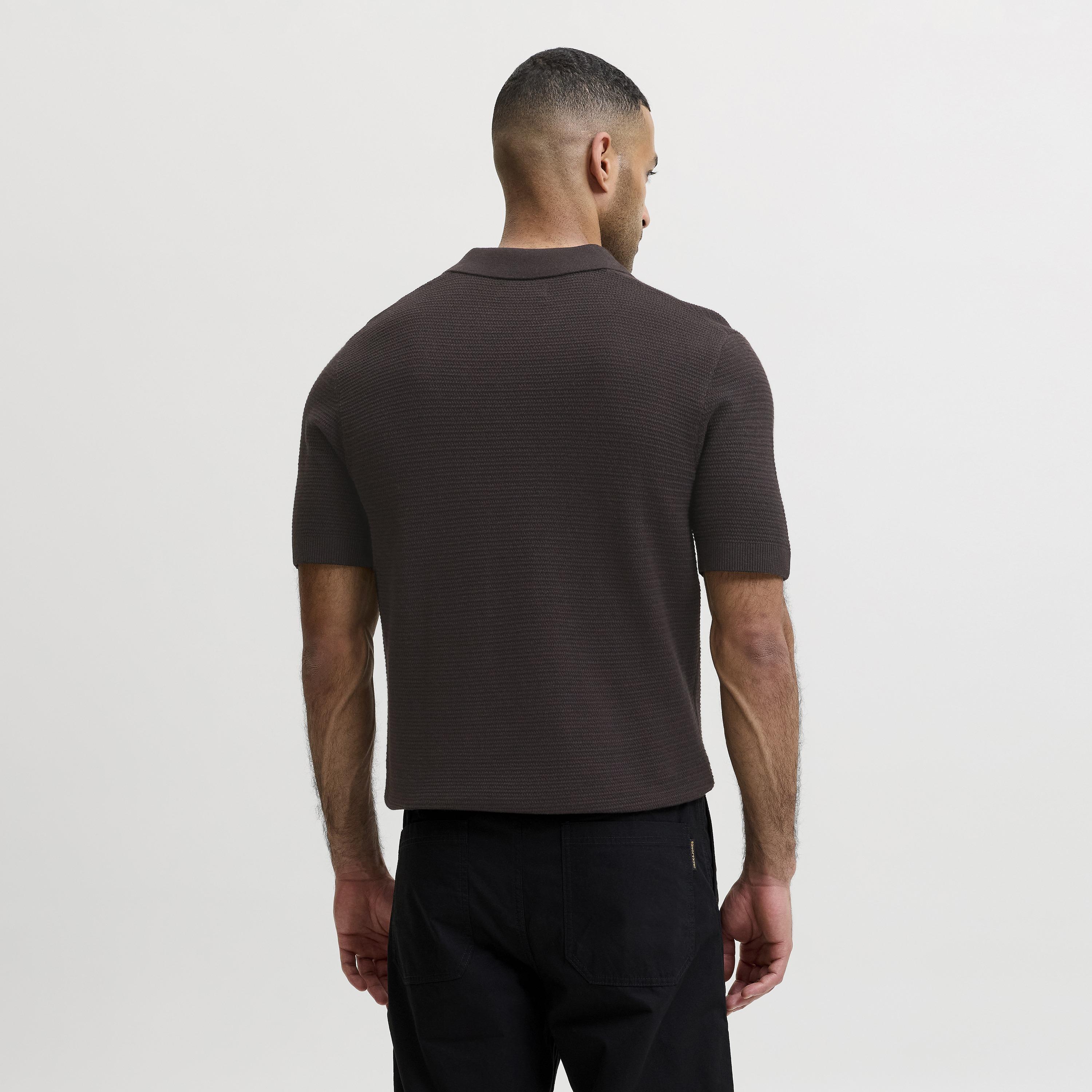 Jack & Jones Knitted Collared Short Sleeves Men's Polo T-Shirt-men-clothing-tshirtsandpolos-polos-image-4