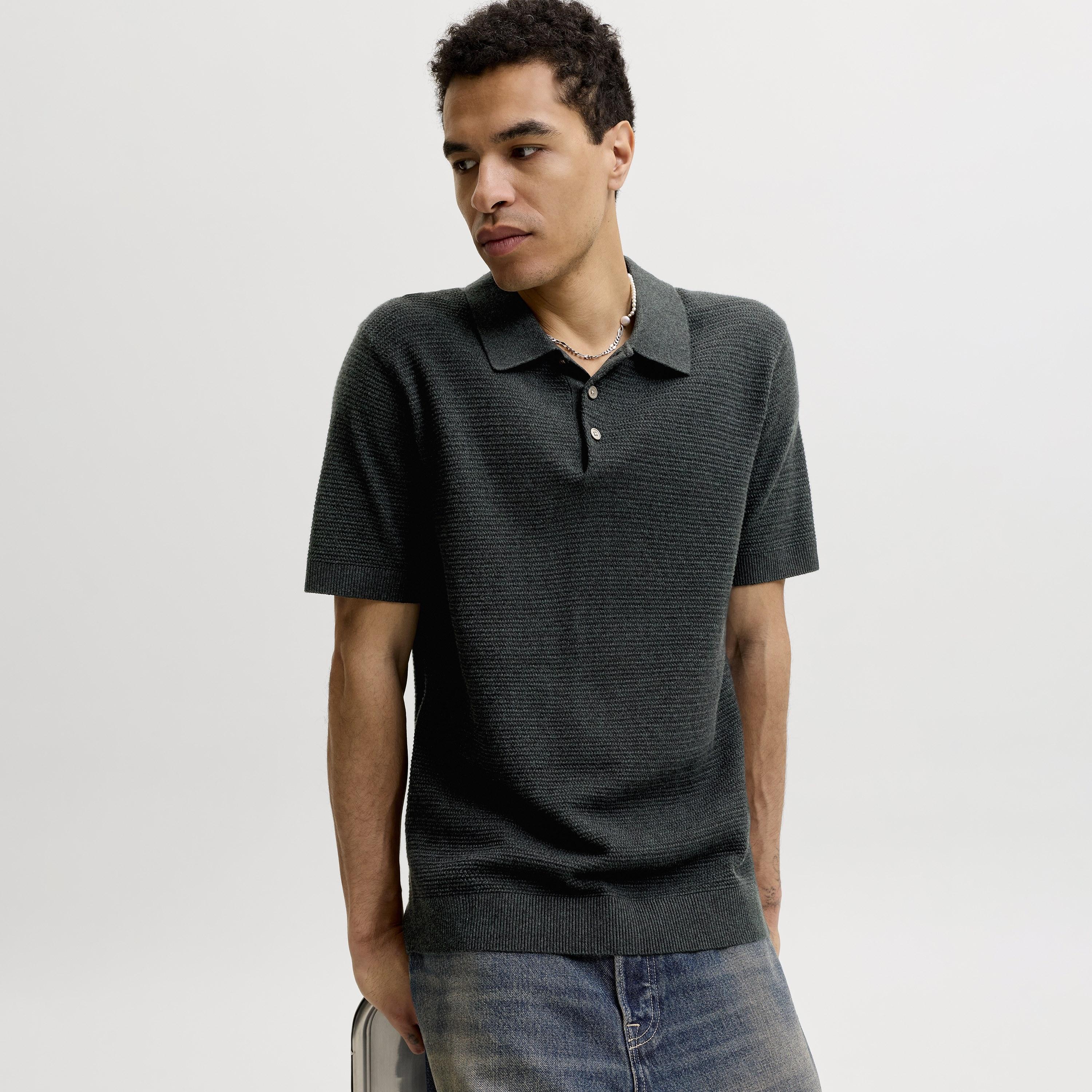 قميص بولو رجالي محبوك بأكمام قصيرة وياقة من جاك آند جونز-men-clothing-tshirtsandpolos-polos-image-26