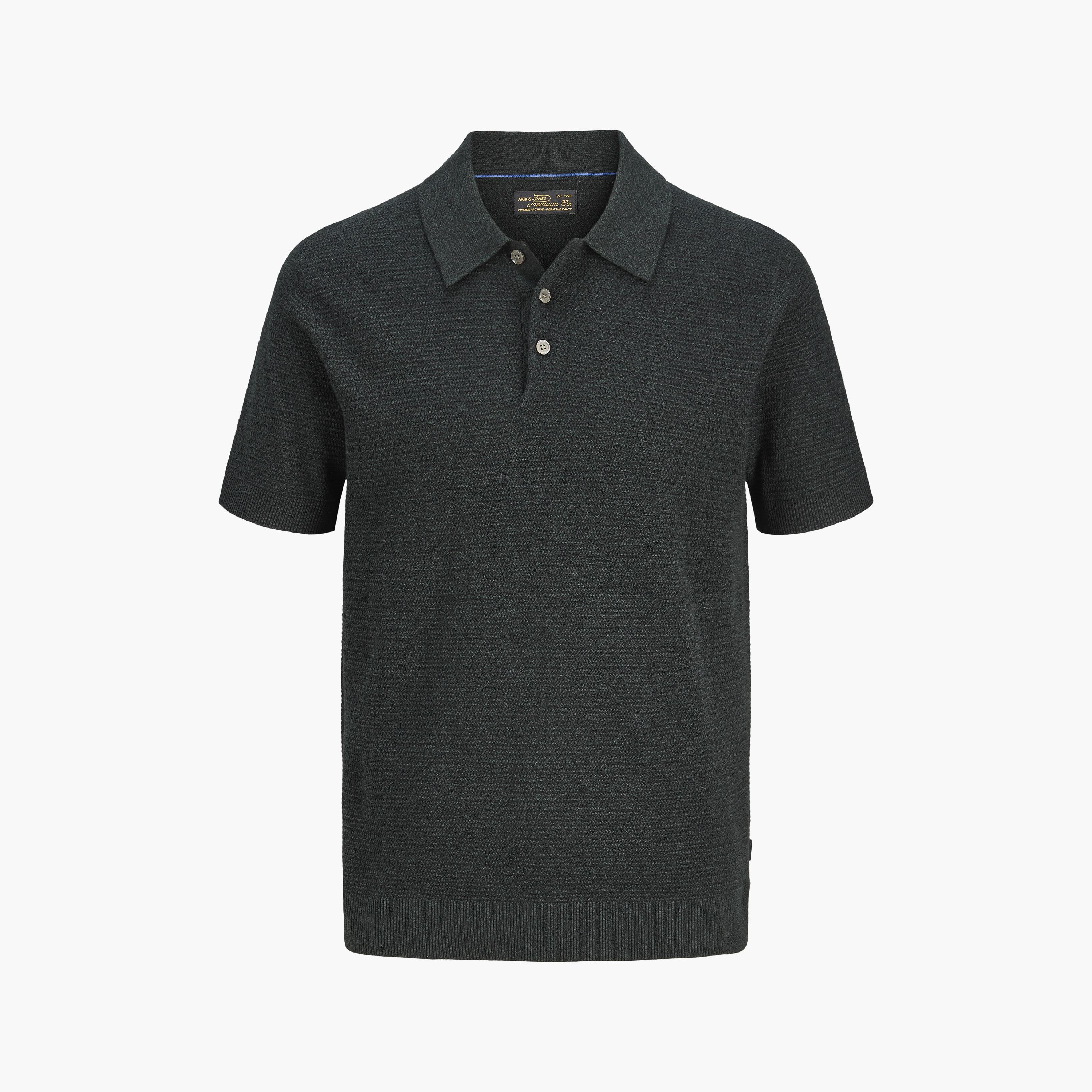 قميص بولو رجالي محبوك بأكمام قصيرة وياقة من جاك آند جونز-men-clothing-tshirtsandpolos-polos-image-7