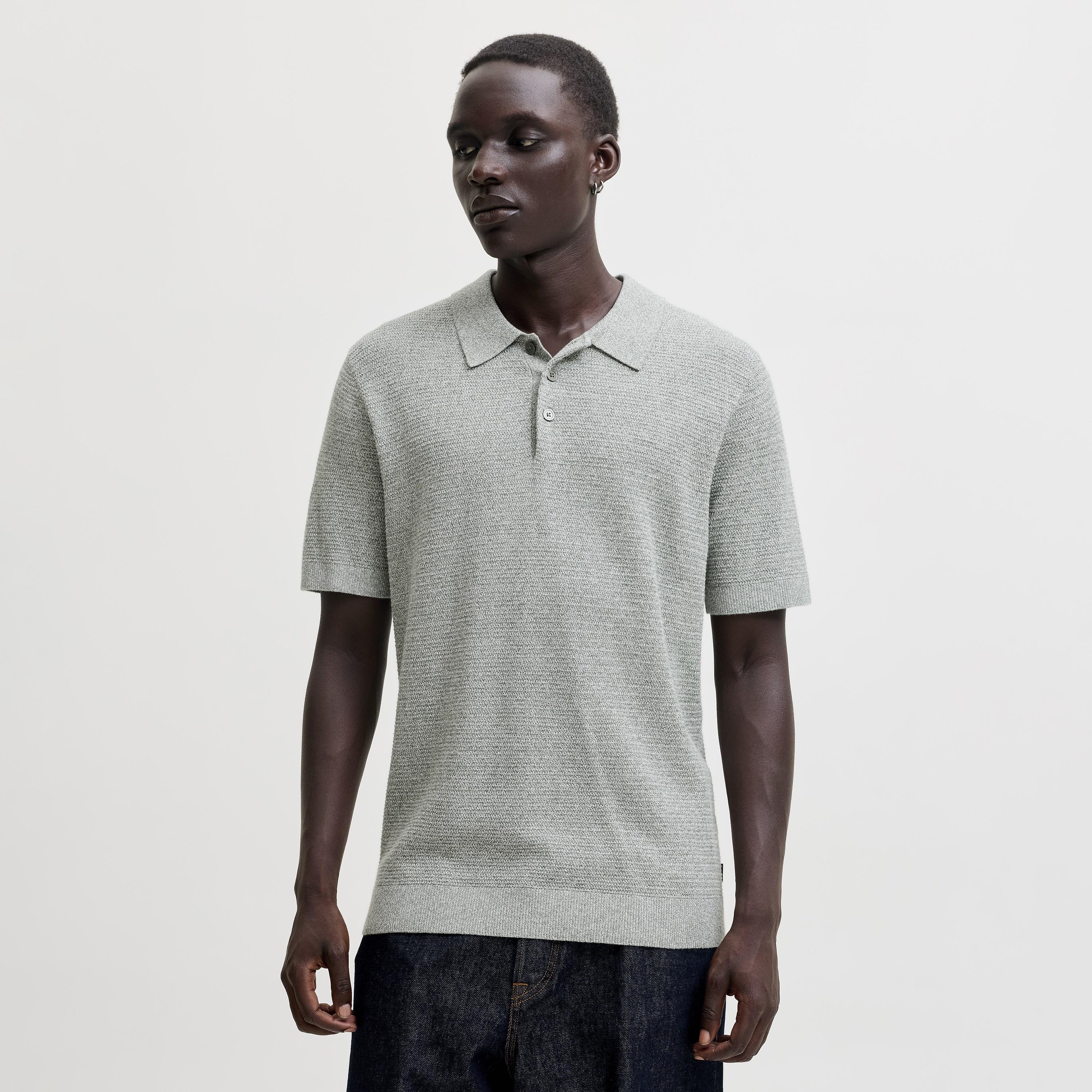 قميص بولو رجالي محبوك بأكمام قصيرة وياقة من جاك آند جونز-men-clothing-tshirtsandpolos-polos-image-8