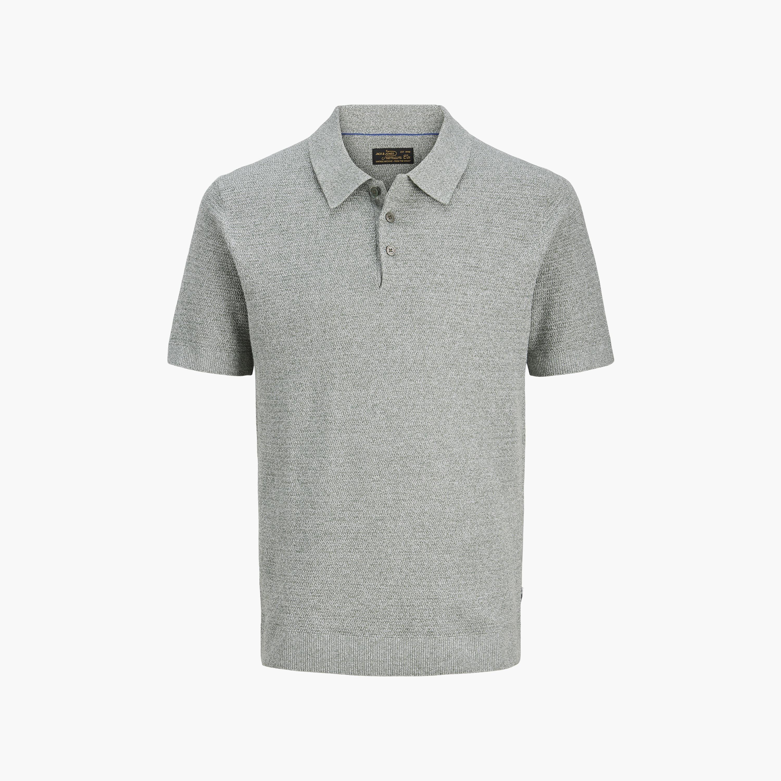 قميص بولو رجالي محبوك بأكمام قصيرة وياقة من جاك آند جونز-men-clothing-tshirtsandpolos-polos-image-7