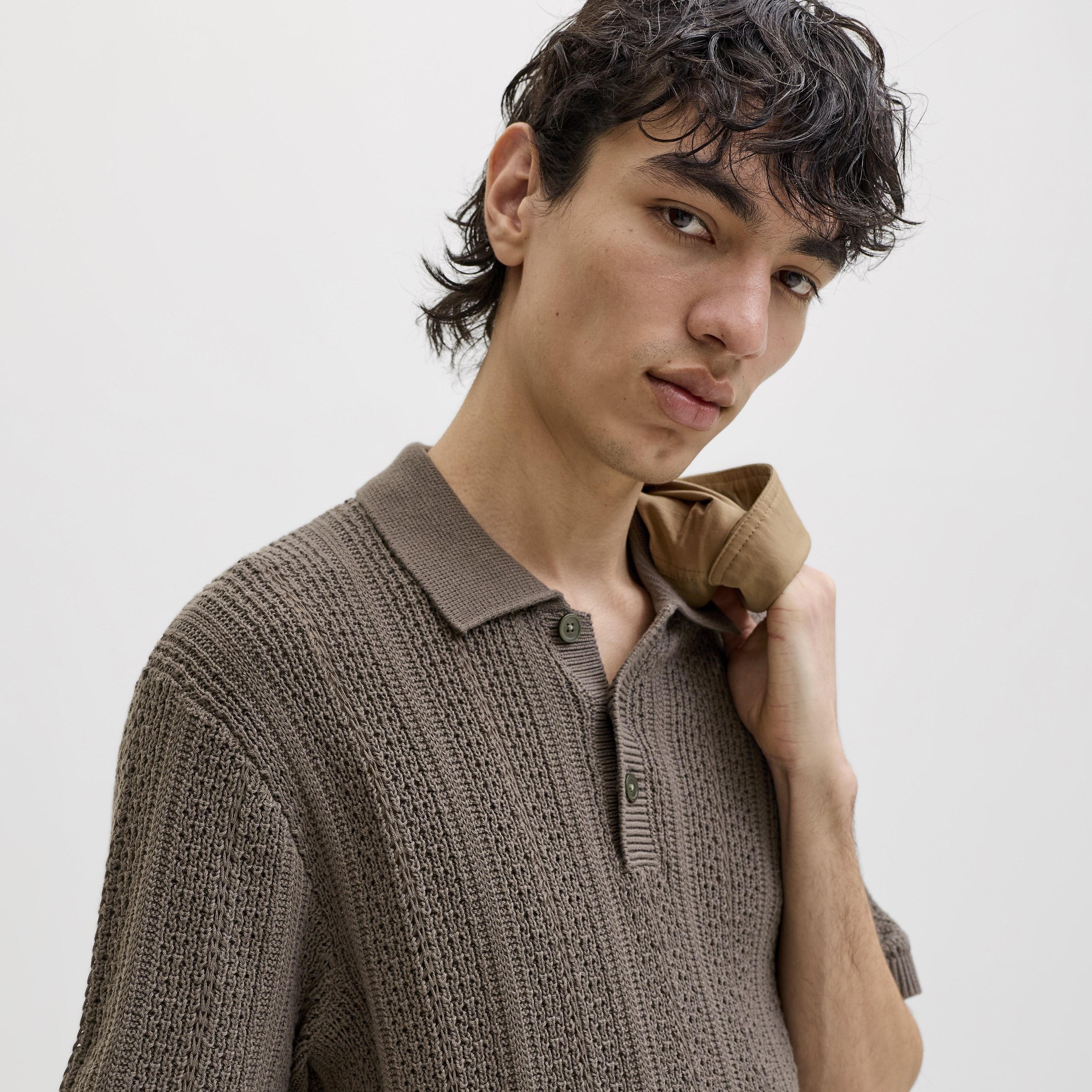 قميص بولو رجالي محبوك بأكمام قصيرة وياقة من جاك آند جونز-men-clothing-tshirtsandpolos-polos-image-3