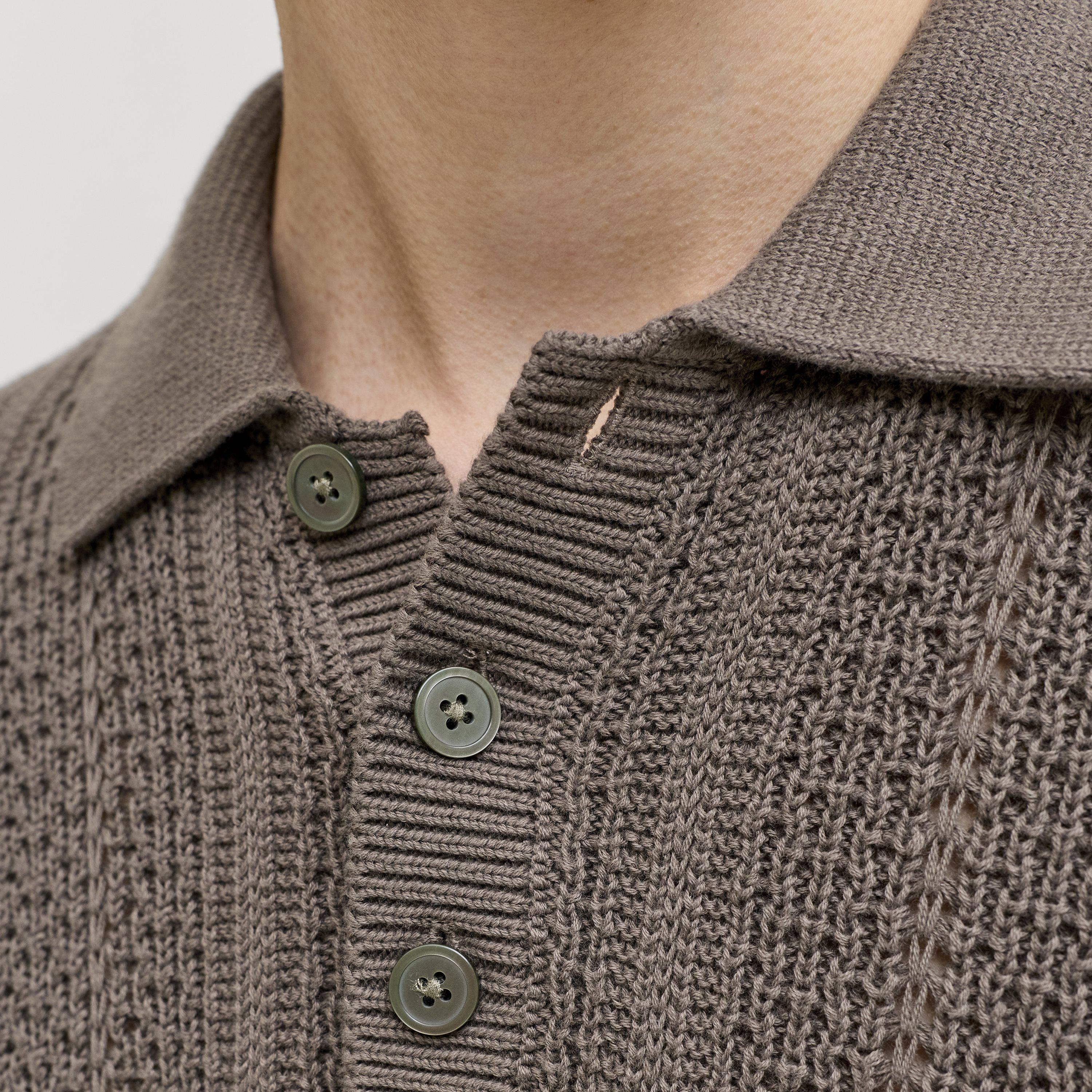 قميص بولو رجالي محبوك بأكمام قصيرة وياقة من جاك آند جونز-men-clothing-tshirtsandpolos-polos-image-5