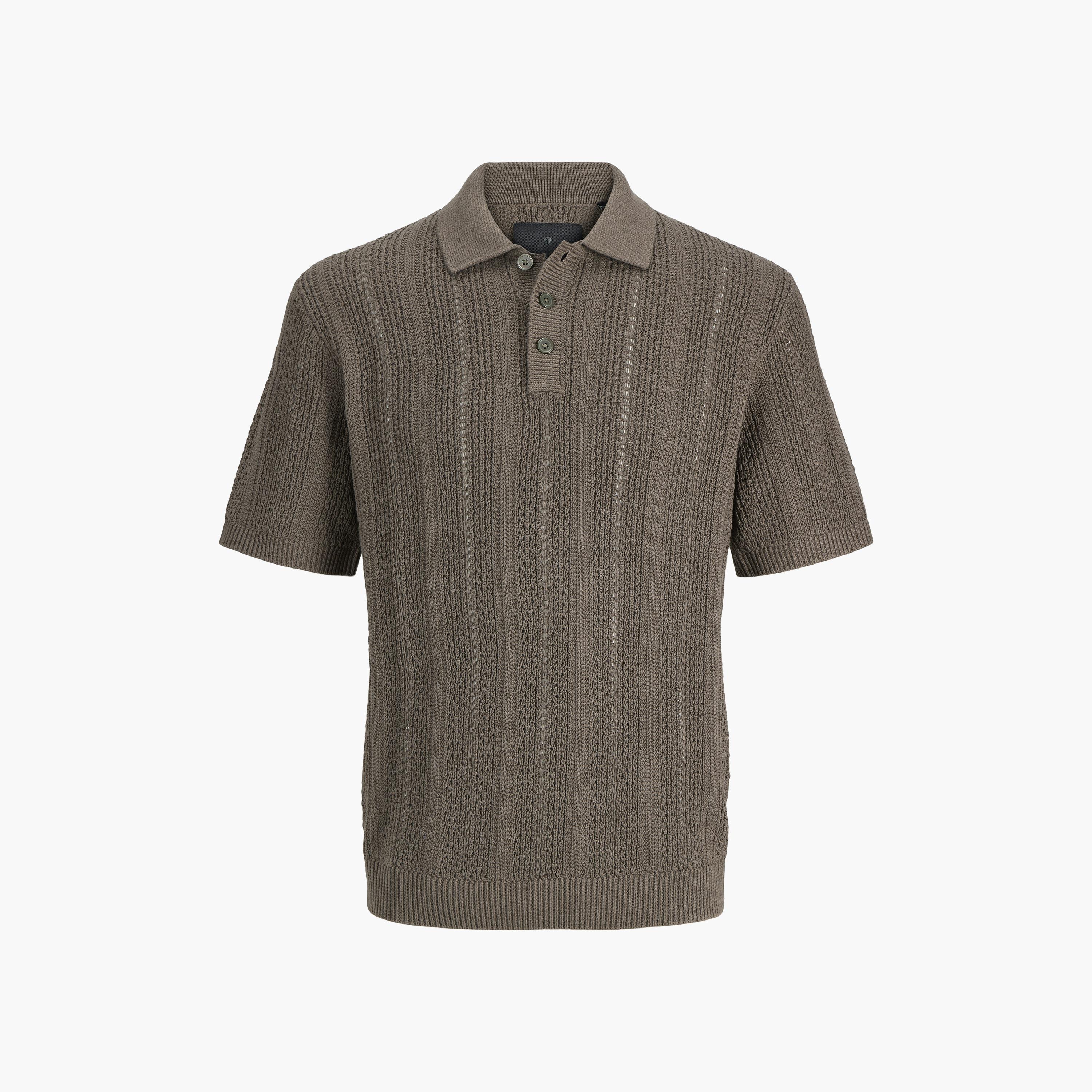 قميص بولو رجالي محبوك بأكمام قصيرة وياقة من جاك آند جونز-men-clothing-tshirtsandpolos-polos-image-7