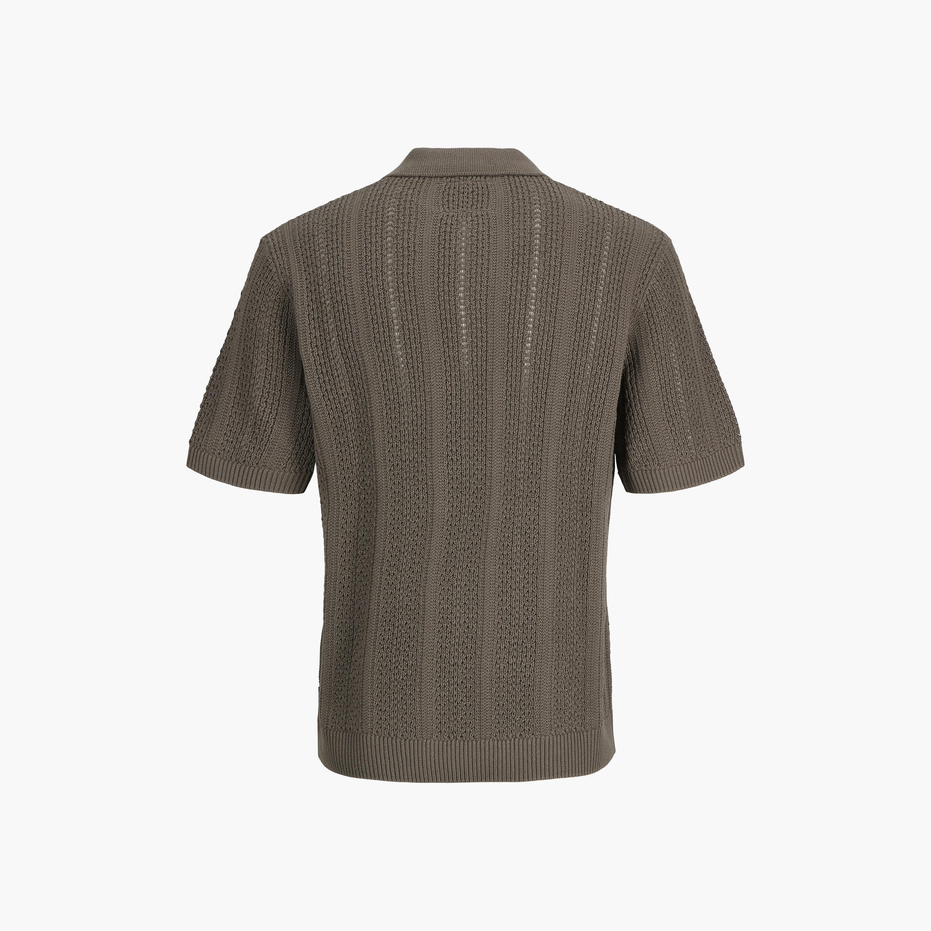 قميص بولو رجالي محبوك بأكمام قصيرة وياقة من جاك آند جونز-men-clothing-tshirtsandpolos-polos-image-8