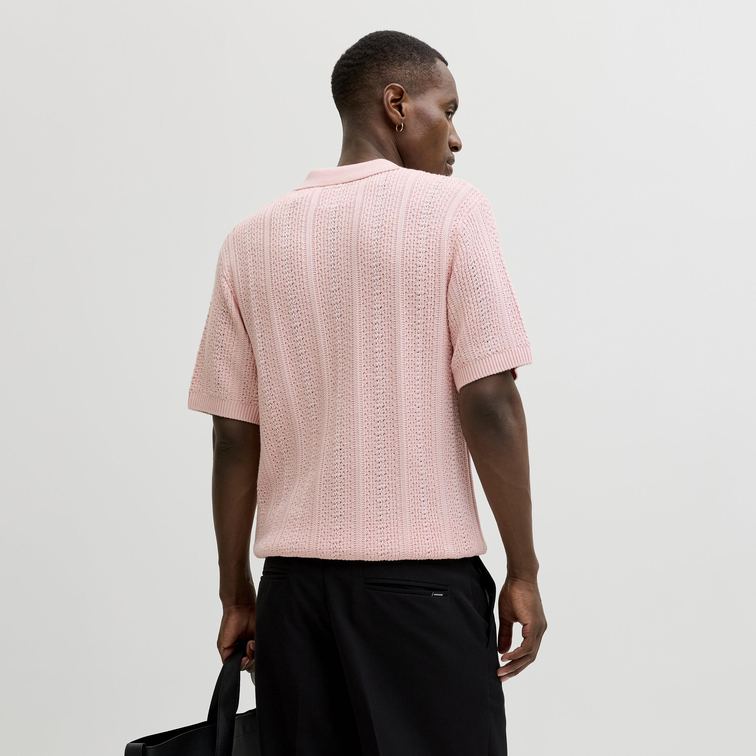 Jack & Jones Knitted Collared Short Sleeves Men's Polo T-Shirt-men-clothing-tshirtsandpolos-polos-image-12