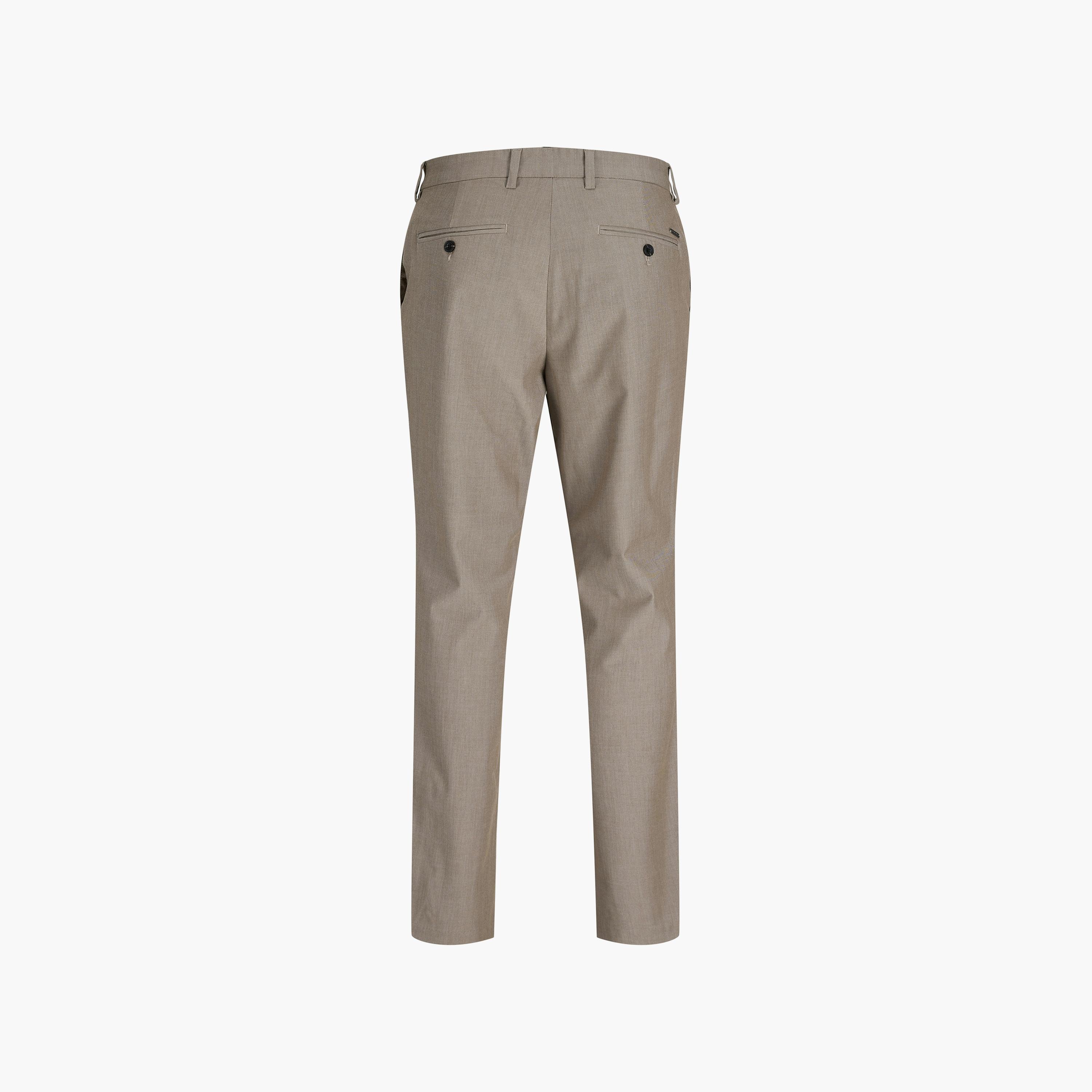 بنطلون رجالي سادة بخصر متوسط الارتفاع وقفل أزرار وسحاب من جاك آند جونز-men-clothing-bottoms-trousersandchinos-trousers-image-7