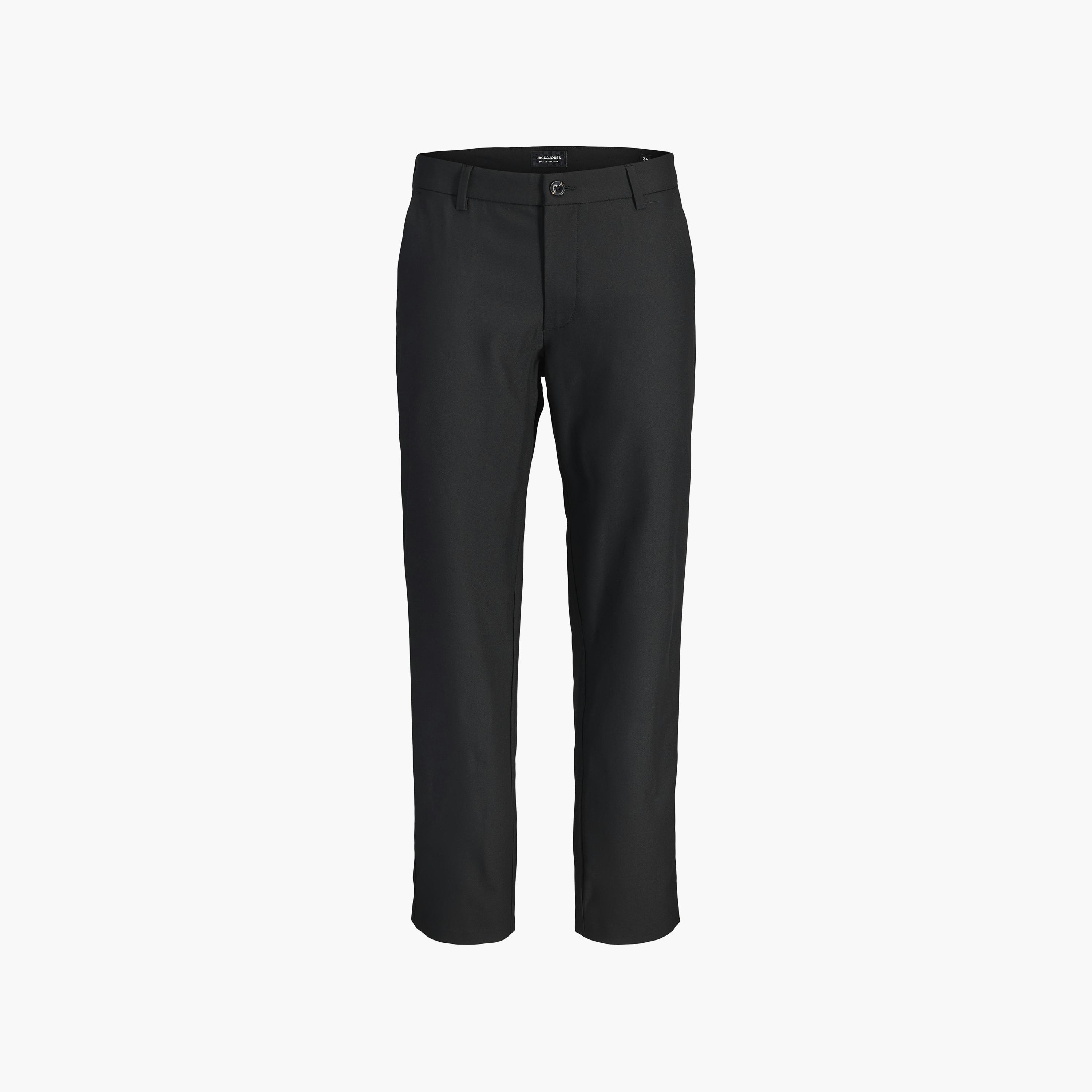بنطلون رجالي سادة بخصر متوسط الارتفاع وقفل أزرار وسحاب من جاك آند جونز-men-clothing-bottoms-trousersandchinos-trousers-image-6