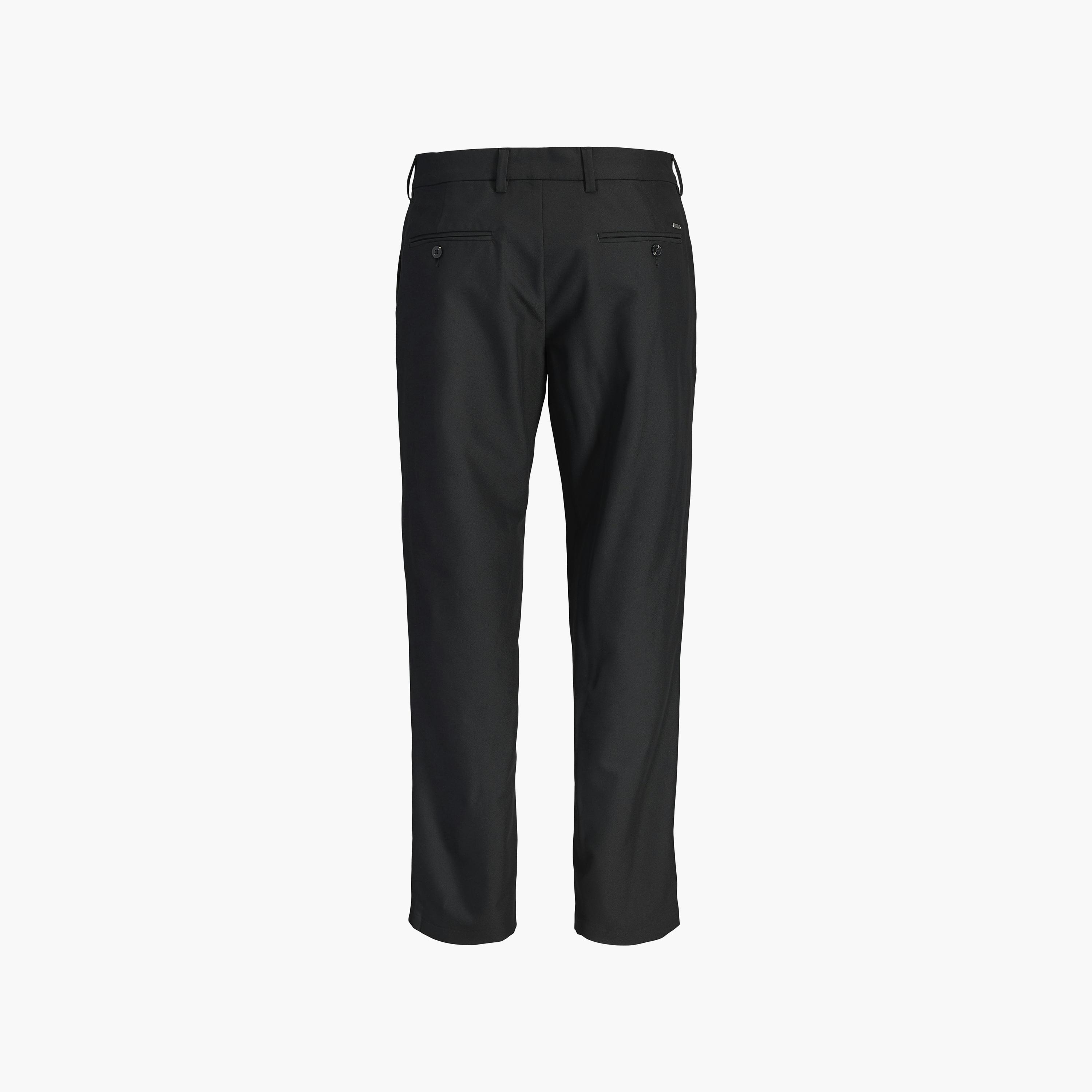بنطلون رجالي سادة بخصر متوسط الارتفاع وقفل أزرار وسحاب من جاك آند جونز-men-clothing-bottoms-trousersandchinos-trousers-image-14
