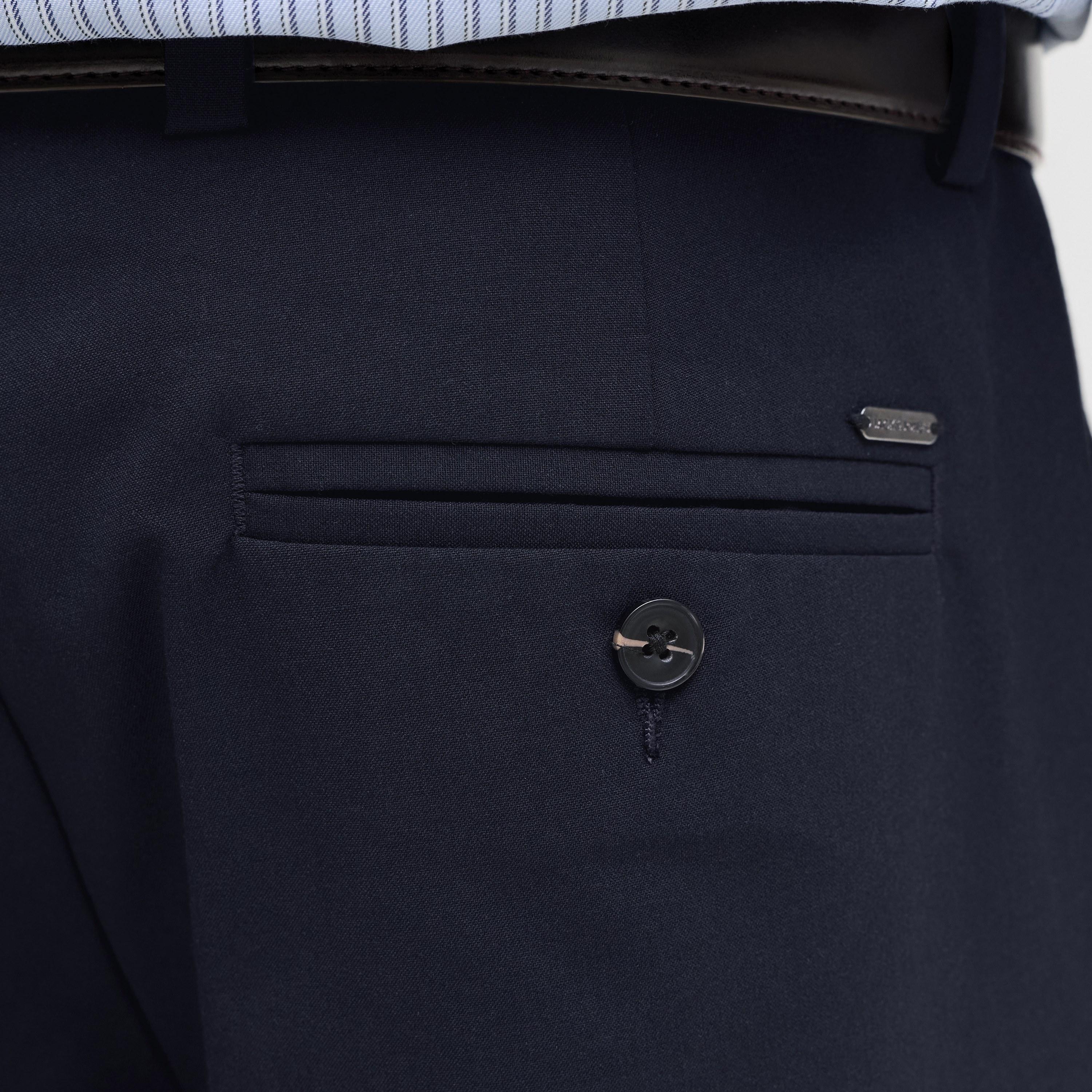 بنطلون رجالي سادة بخصر متوسط الارتفاع وقفل أزرار وسحاب من جاك آند جونز-men-clothing-bottoms-trousersandchinos-trousers-image-17
