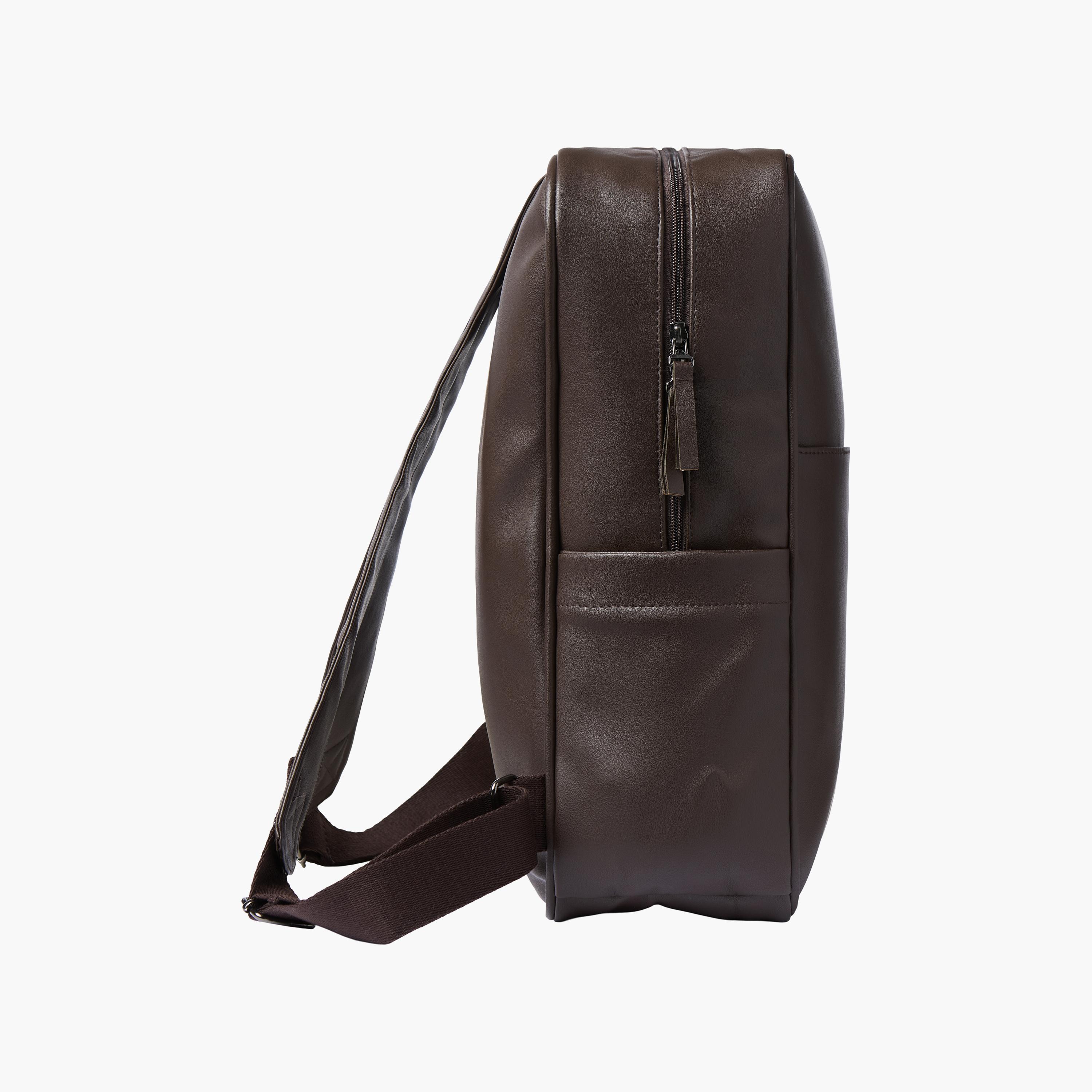 Jack & Jones Plain Men's Backpack with Zip Closure & Adjustable Shoulder Straps | LWH : 241734 CM-men-bags-image-10