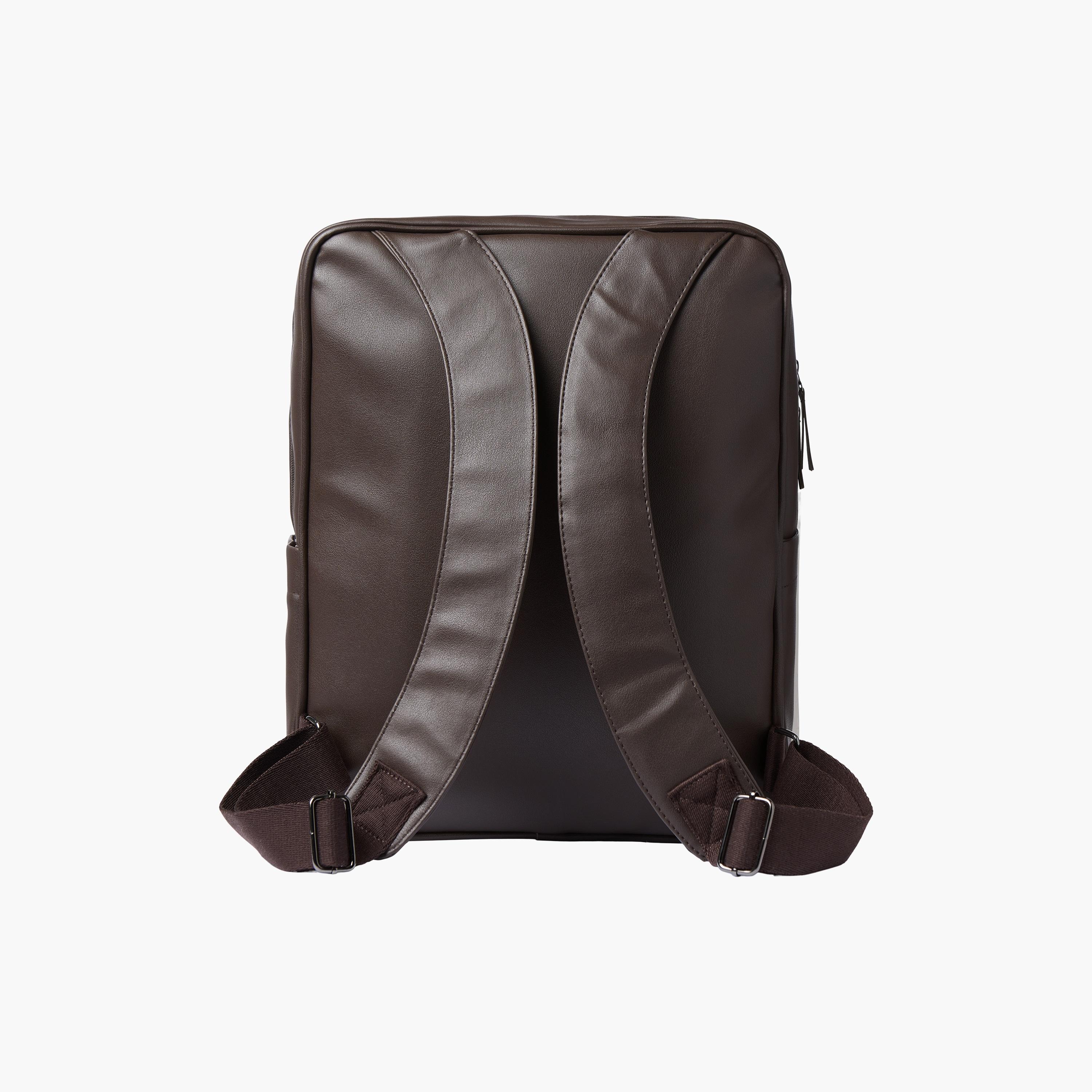 Jack & Jones Plain Men's Backpack with Zip Closure & Adjustable Shoulder Straps | LWH : 241734 CM-men-bags-image-11