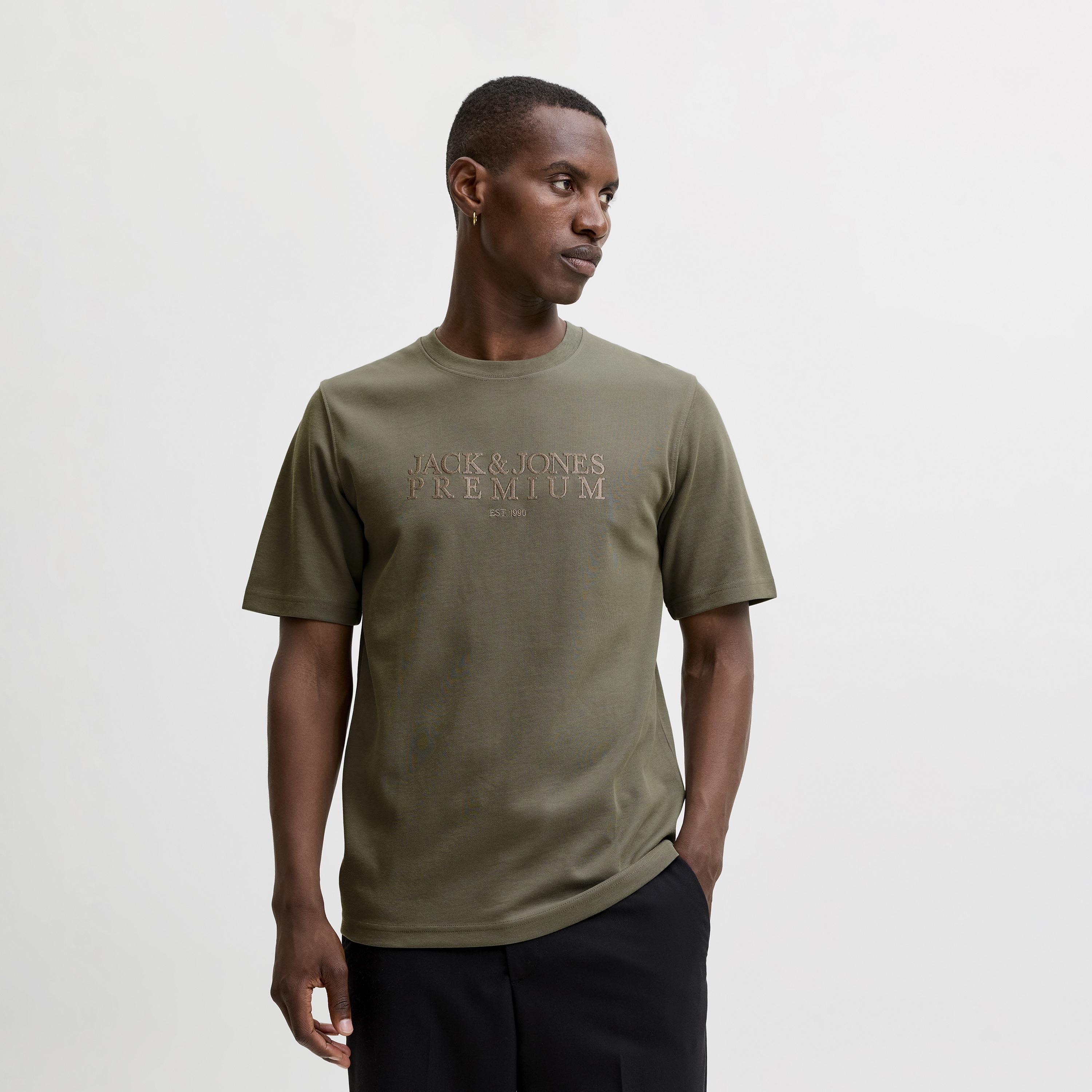 Jack & Jones Typographic Print Round Neck Short Sleeves Men's T-Shirt-men-clothing-tshirtsandpolos-tshirts-image-6