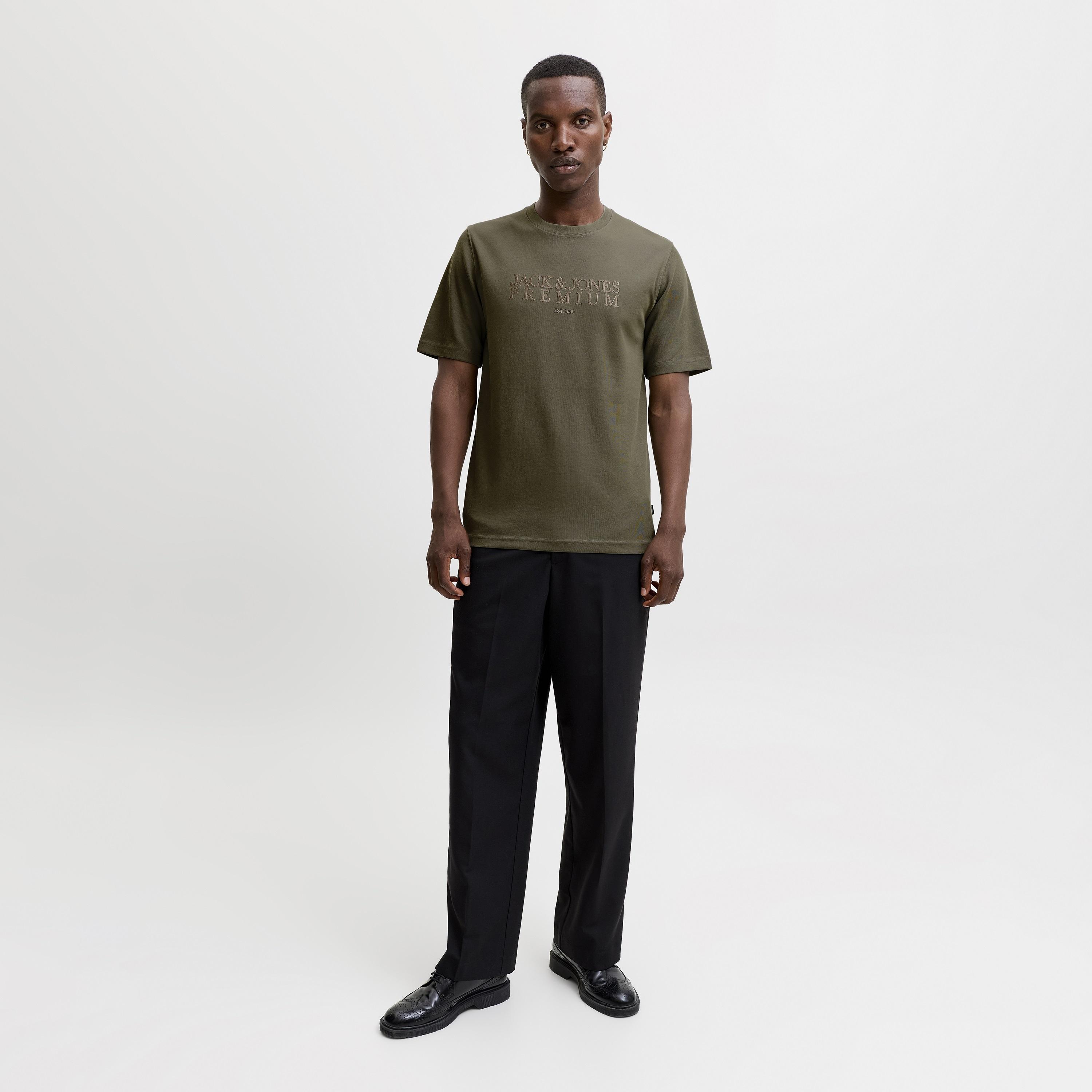 Jack & Jones Typographic Print Round Neck Short Sleeves Men's T-Shirt-men-clothing-tshirtsandpolos-tshirts-image-7