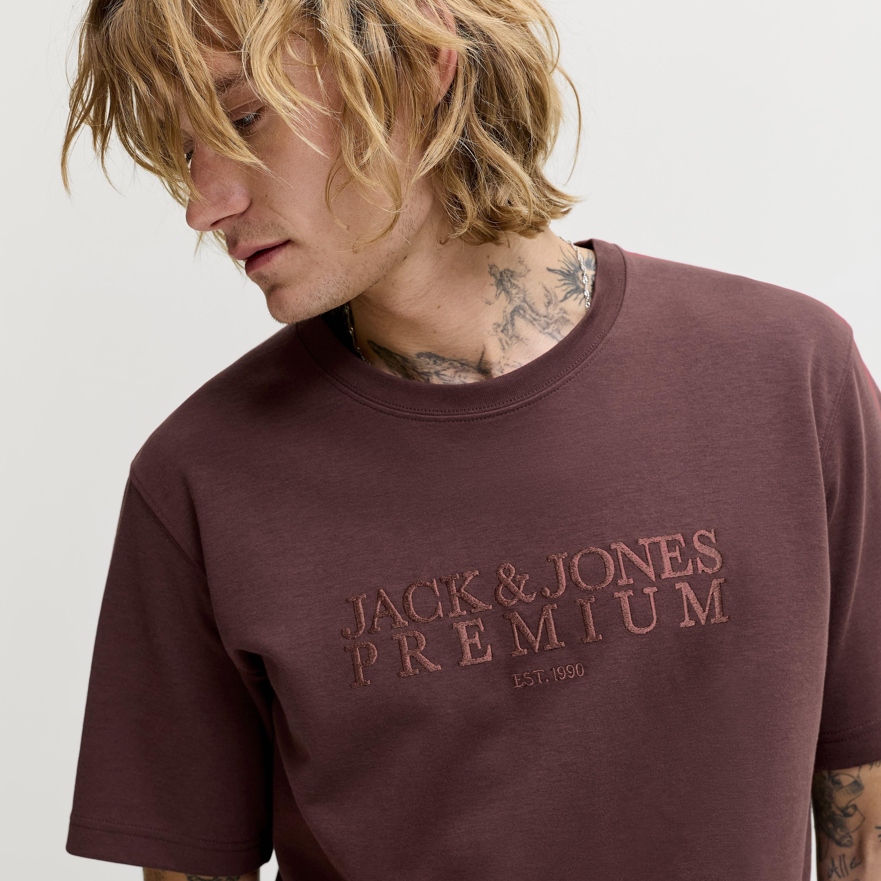 Jack & Jones Typographic Print Round Neck Short Sleeves Men's T-Shirt-men-clothing-tshirtsandpolos-tshirts-image-22