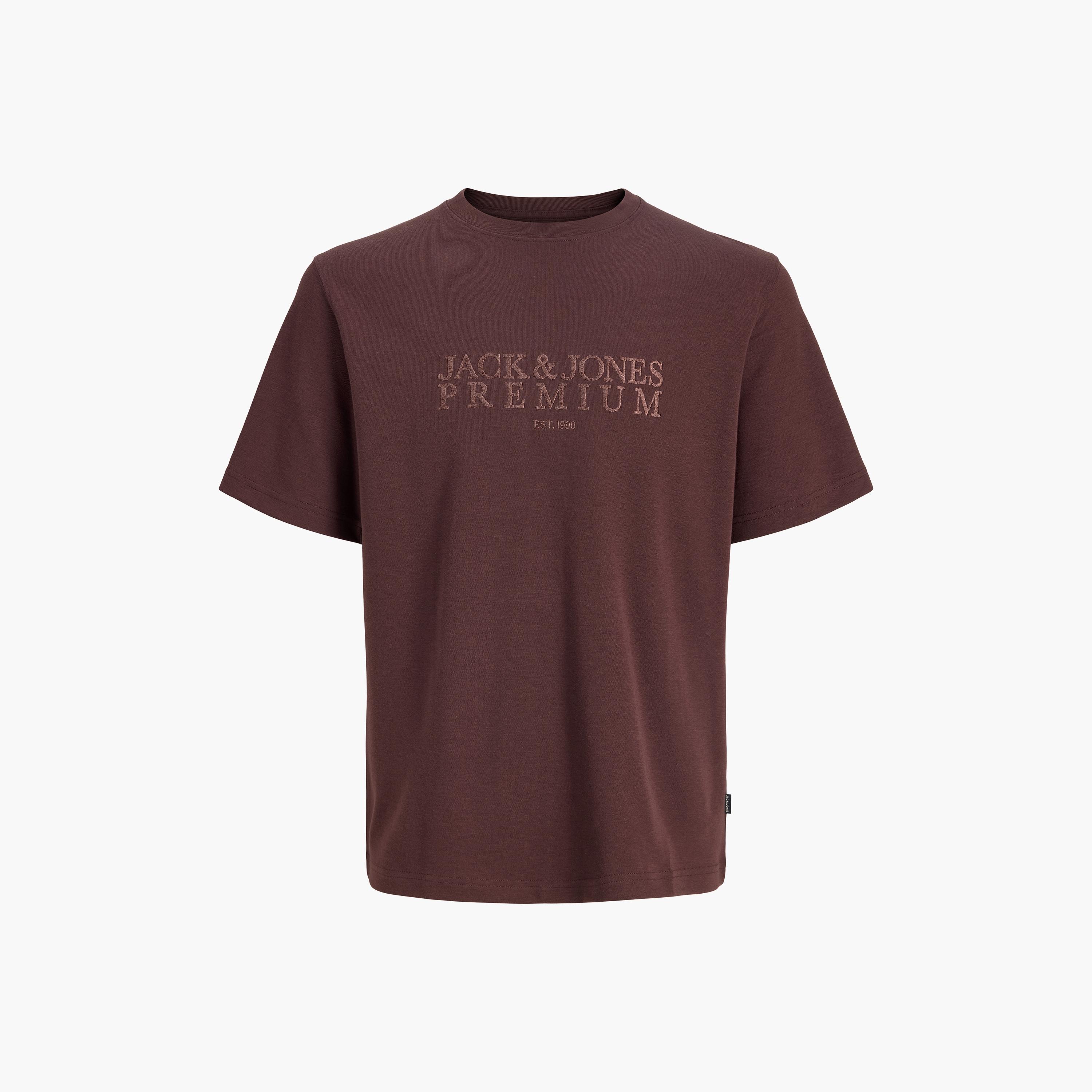 Jack & Jones Typographic Print Round Neck Short Sleeves Men's T-Shirt-men-clothing-tshirtsandpolos-tshirts-image-26