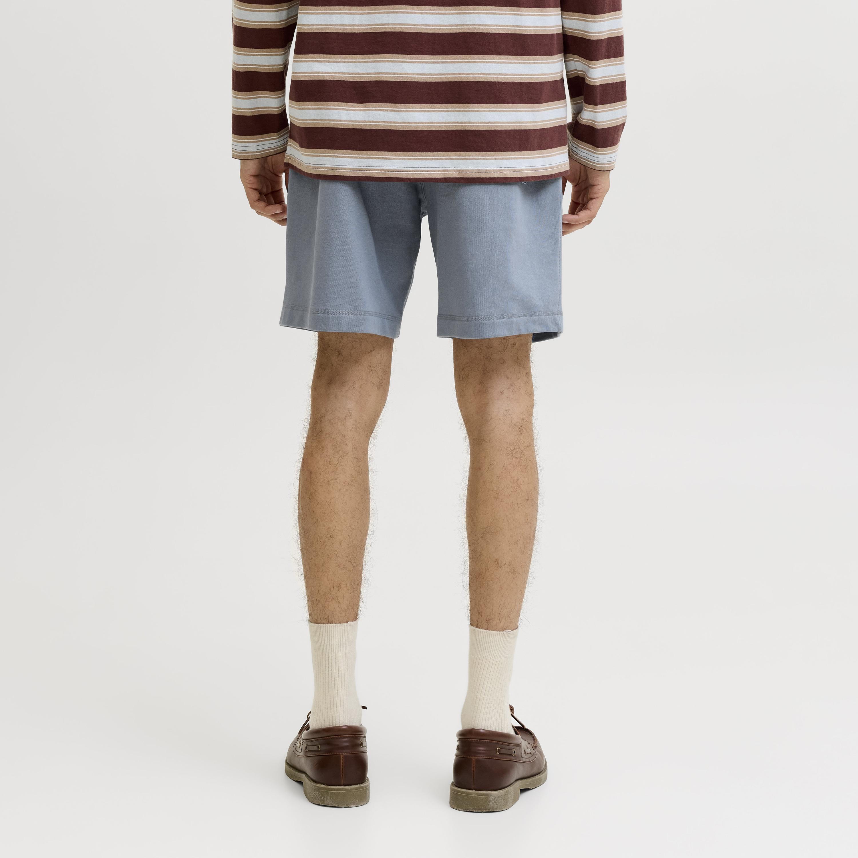 Jack & Jones Plain Mid-Rise Elasticated Drawstring Waist Men's Shorts-men-clothing-bottoms-shorts-image-4