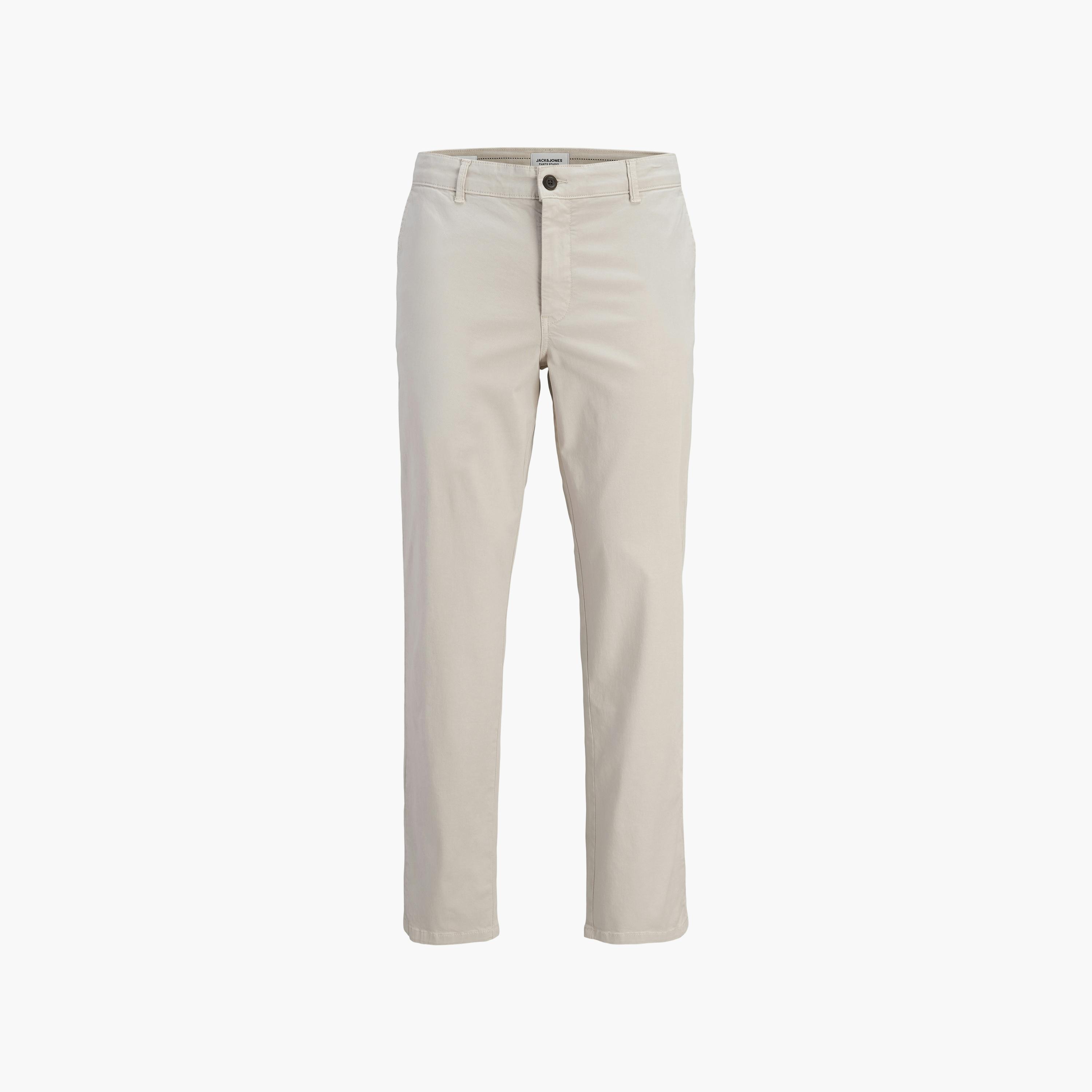 بنطال تشينو رجالي سادة بقصة عادية (ريجيلار فيت) وخصر متوسط الارتفاع من جاك آند جونز-men-clothing-bottoms-trousersandchinos-chinos-image-6