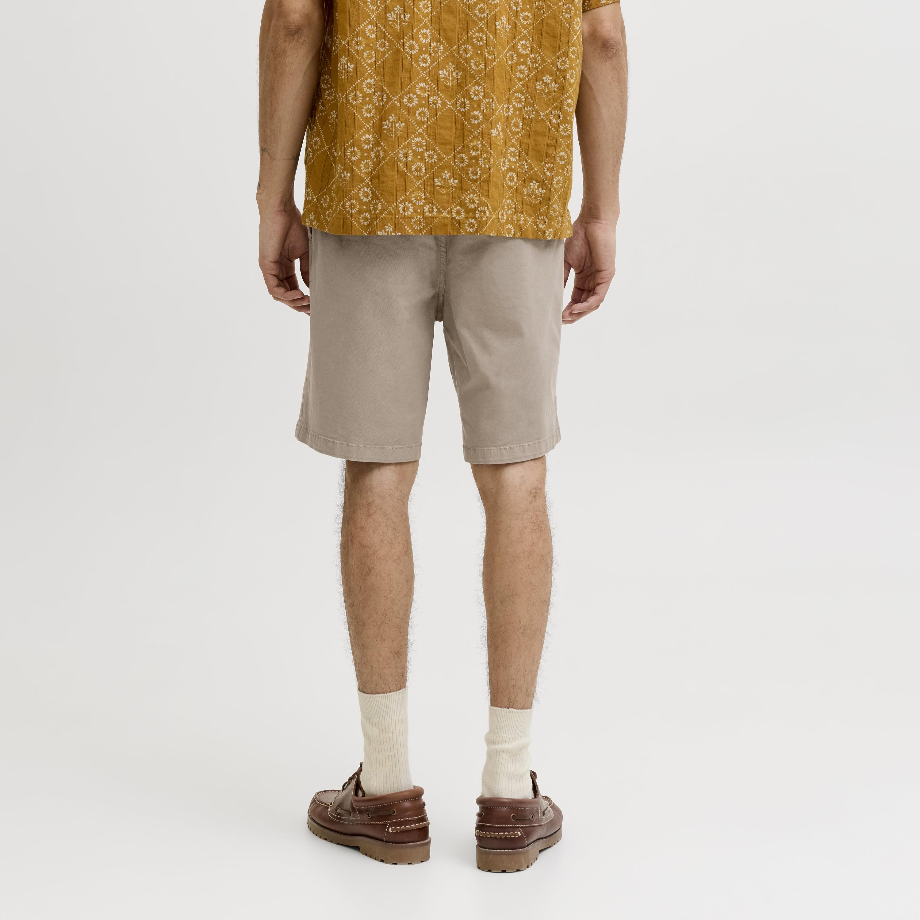 Jack & Jones Plain Mid-Rise Button and Zip Fly Men's Chino Shorts-men-clothing-bottoms-shorts-image-4