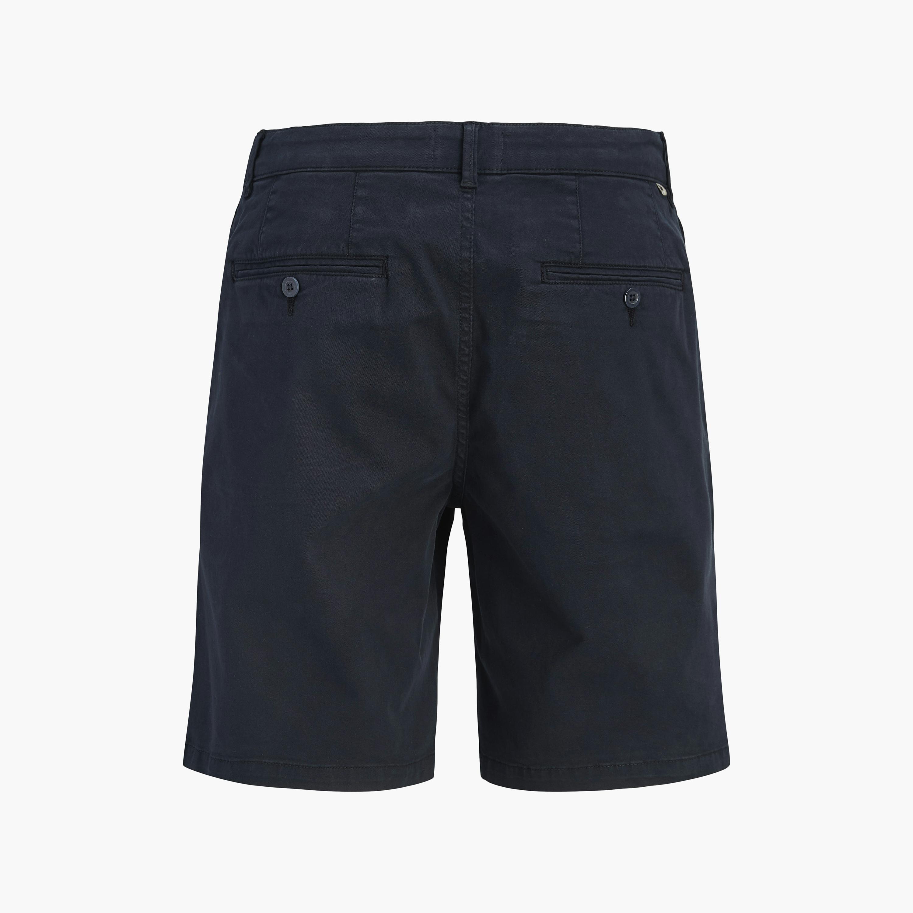 Jack & Jones Plain Mid-Rise Button and Zip Fly Men's Chino Shorts-men-clothing-bottoms-shorts-image-8