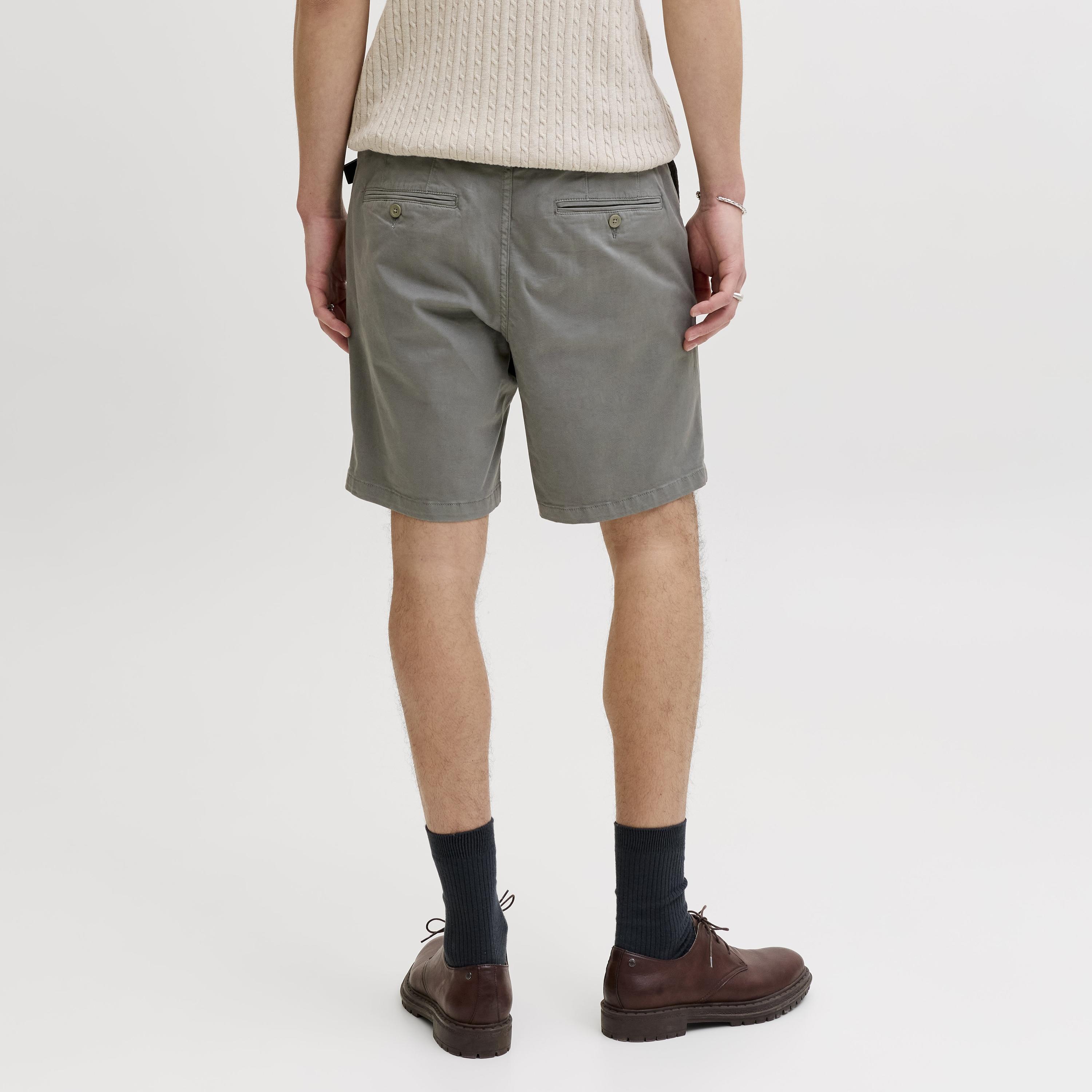 Jack & Jones Plain Mid-Rise Button and Zip Fly Men's Chino Shorts-men-clothing-bottoms-shorts-image-28