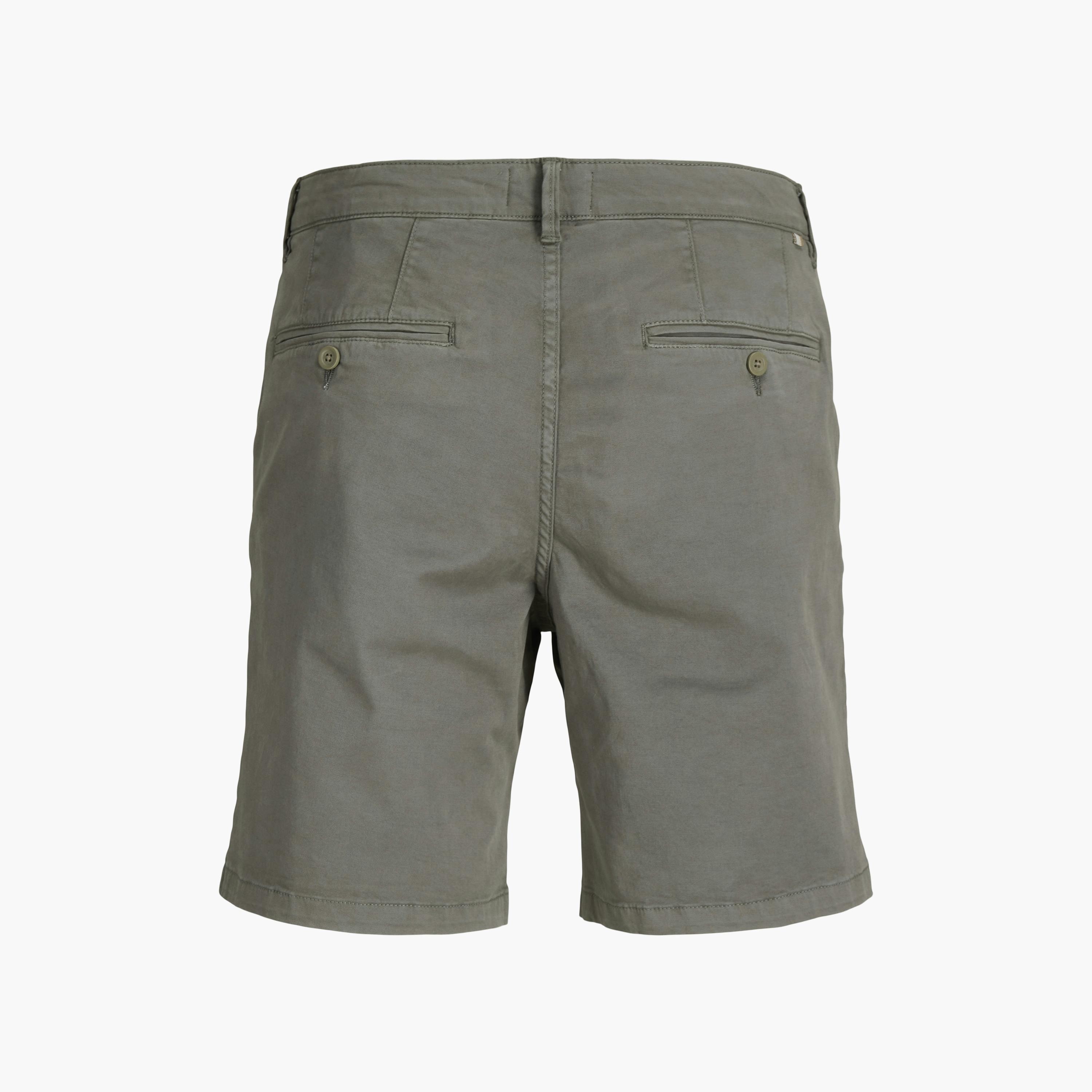 Jack & Jones Plain Mid-Rise Button and Zip Fly Men's Chino Shorts-men-clothing-bottoms-shorts-image-32