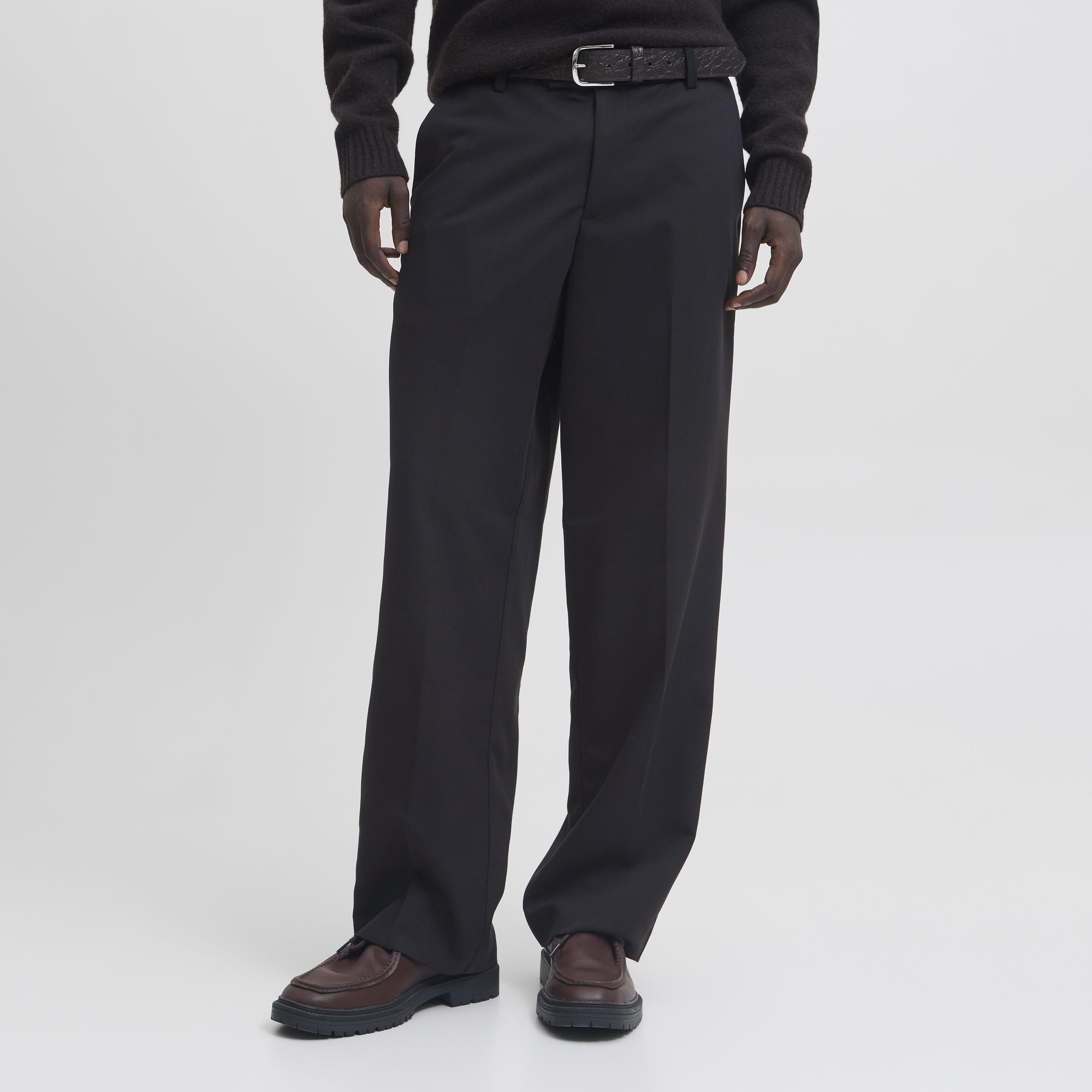 Jack & Jones Plain Mid-Rise Bar with Zip Fly Men's Trousers-men-clothing-bottoms-trousersandchinos-trousers-image-1