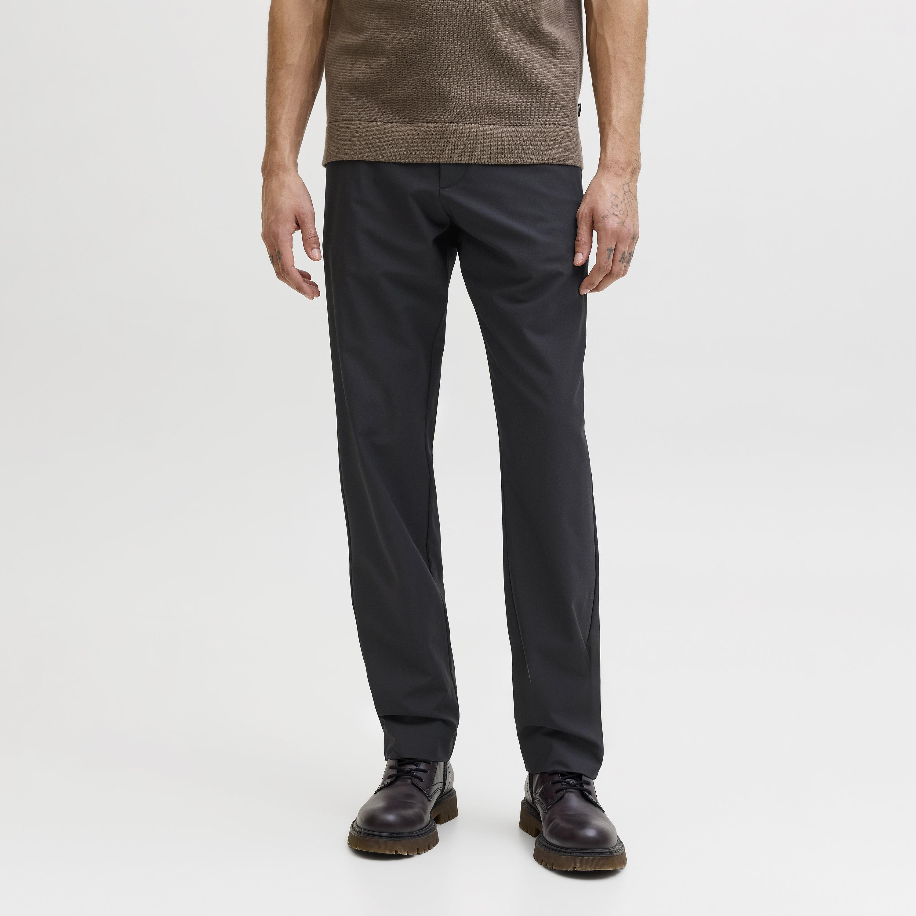 Jack & Jones Relaxed Fit Plain Mid-Rise Men's Chinos-men-clothing-bottoms-trousersandchinos-chinos-image-1