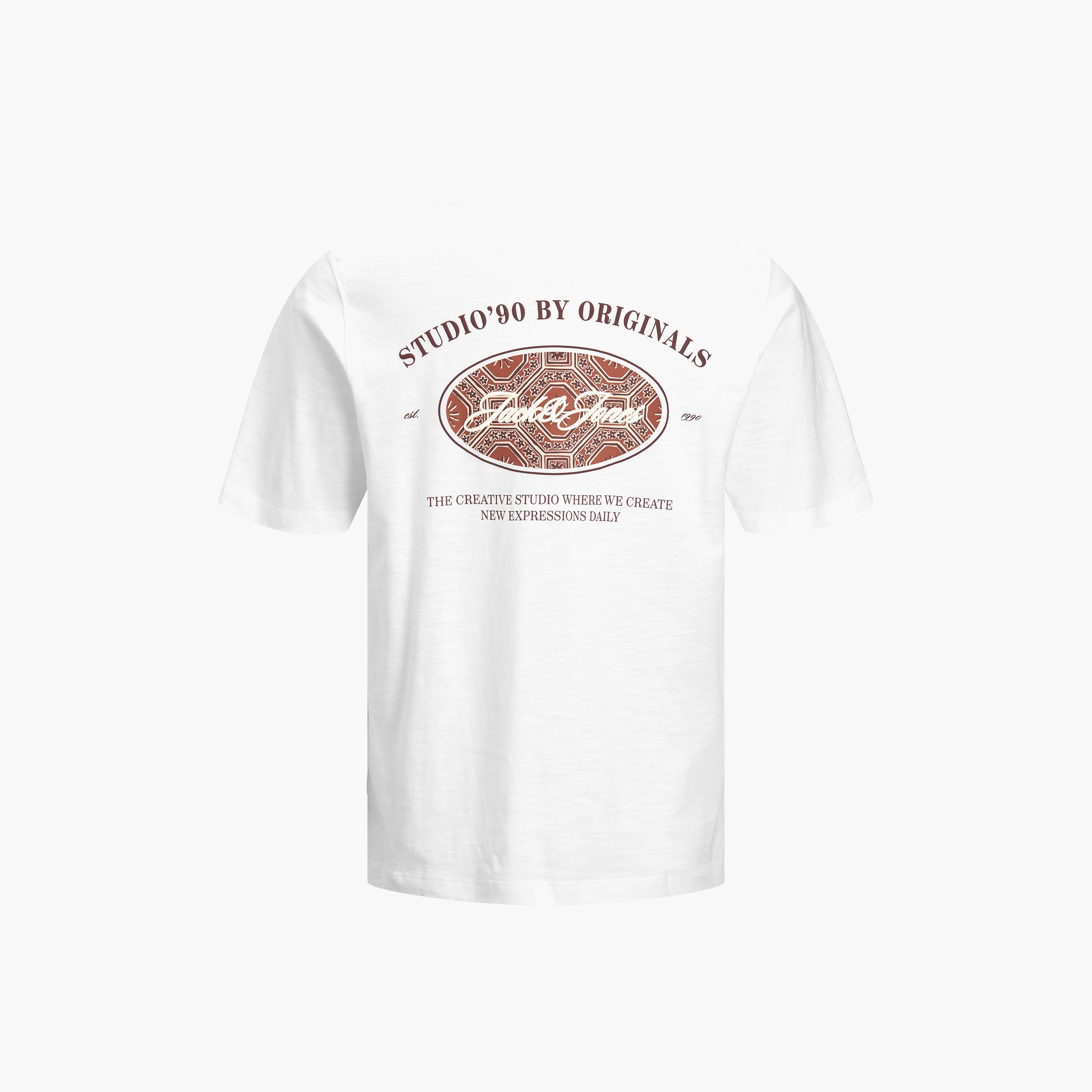 تيشرت رجالي بطبعة غرافيك وياقة مستديرة وأكمام قصيرة من جاك آند جونز-men-clothing-tshirtsandpolos-tshirts-image-8