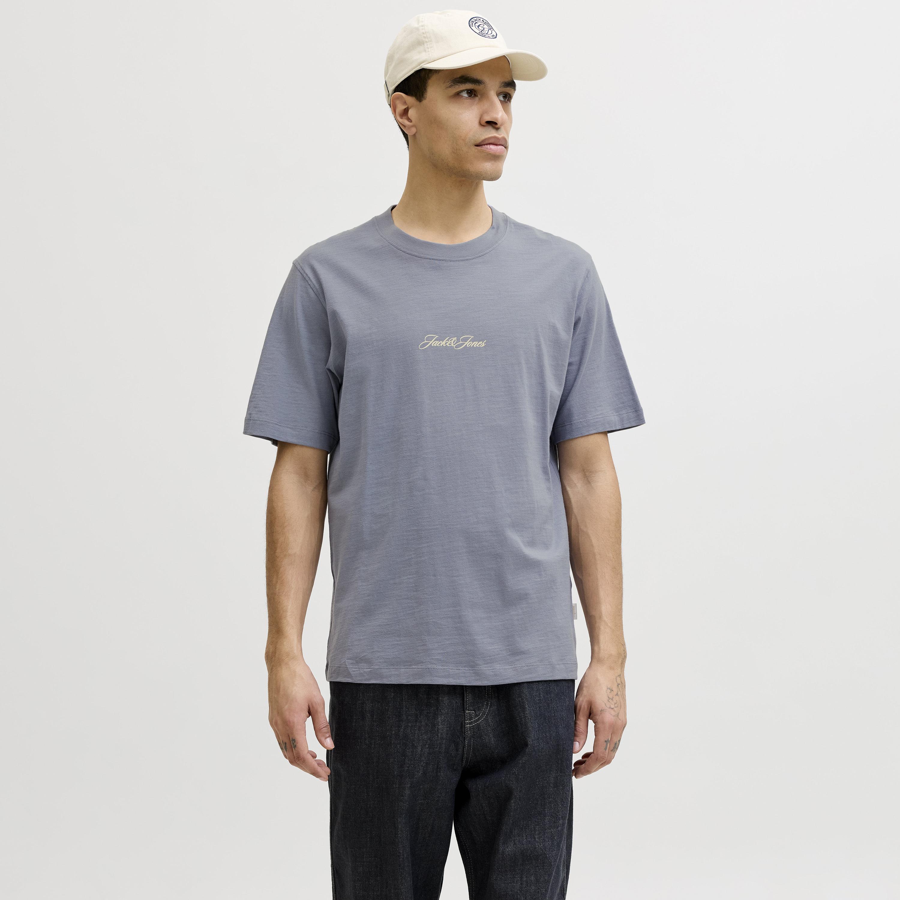 Jack & Jones Graphic Print Round Neck Short Sleeves Men's T-Shirt-men-clothing-tshirtsandpolos-tshirts-image-1