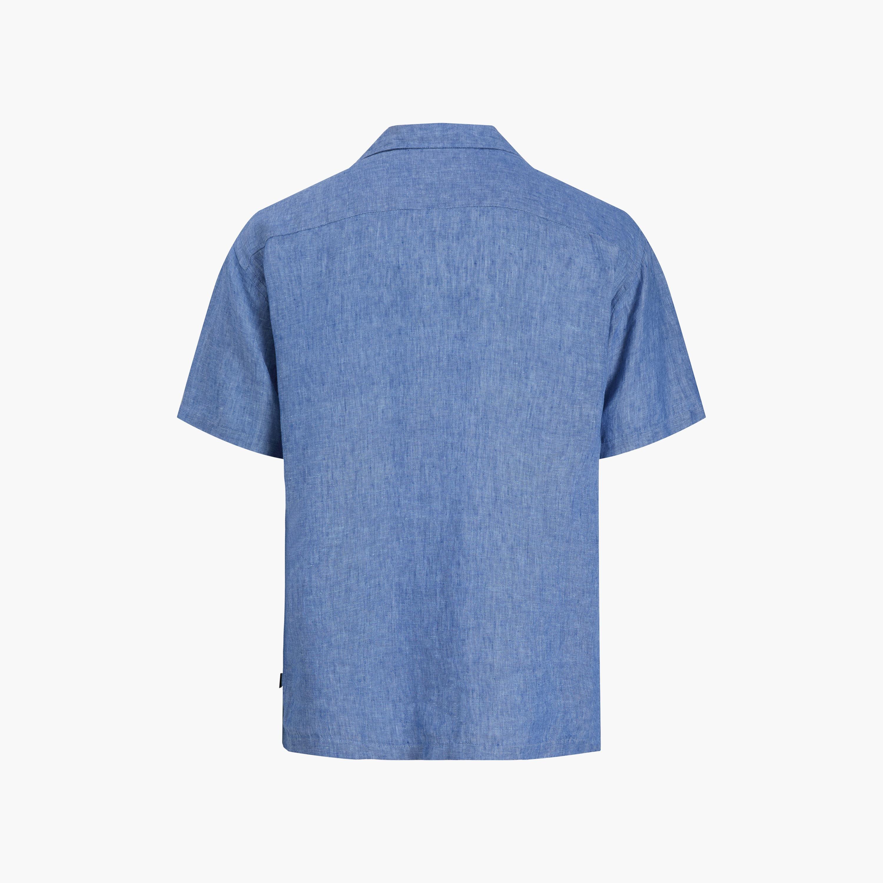 Jack & Jones Regular Fit Plain Resort Collar Short Sleeves Men's Shirt-men-clothing-shirts-image-8
