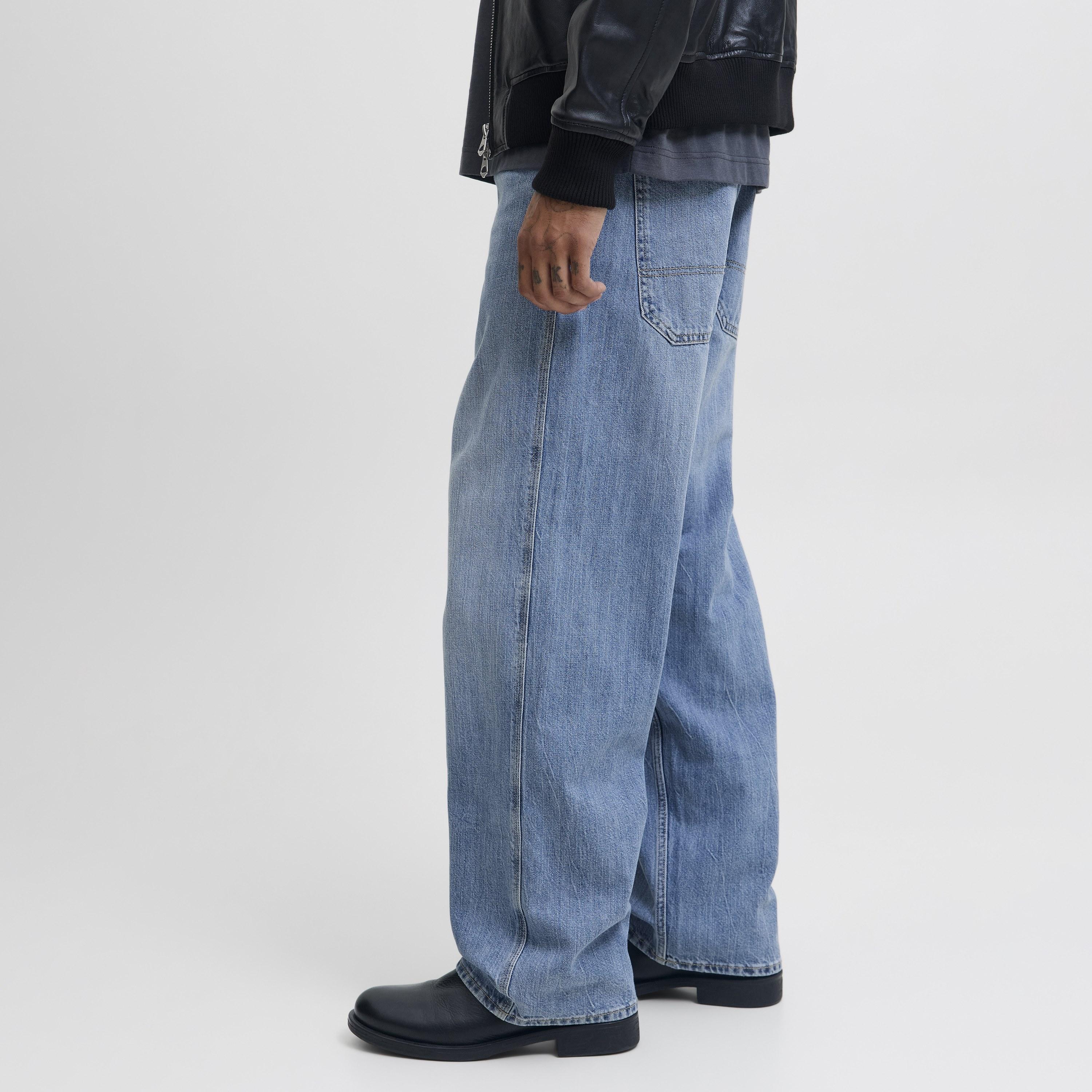 Jack & Jones Wide Leg Fit Mid Washed Mid-Rise Men's Jeans-men-clothing-bottoms-jeans-image-5