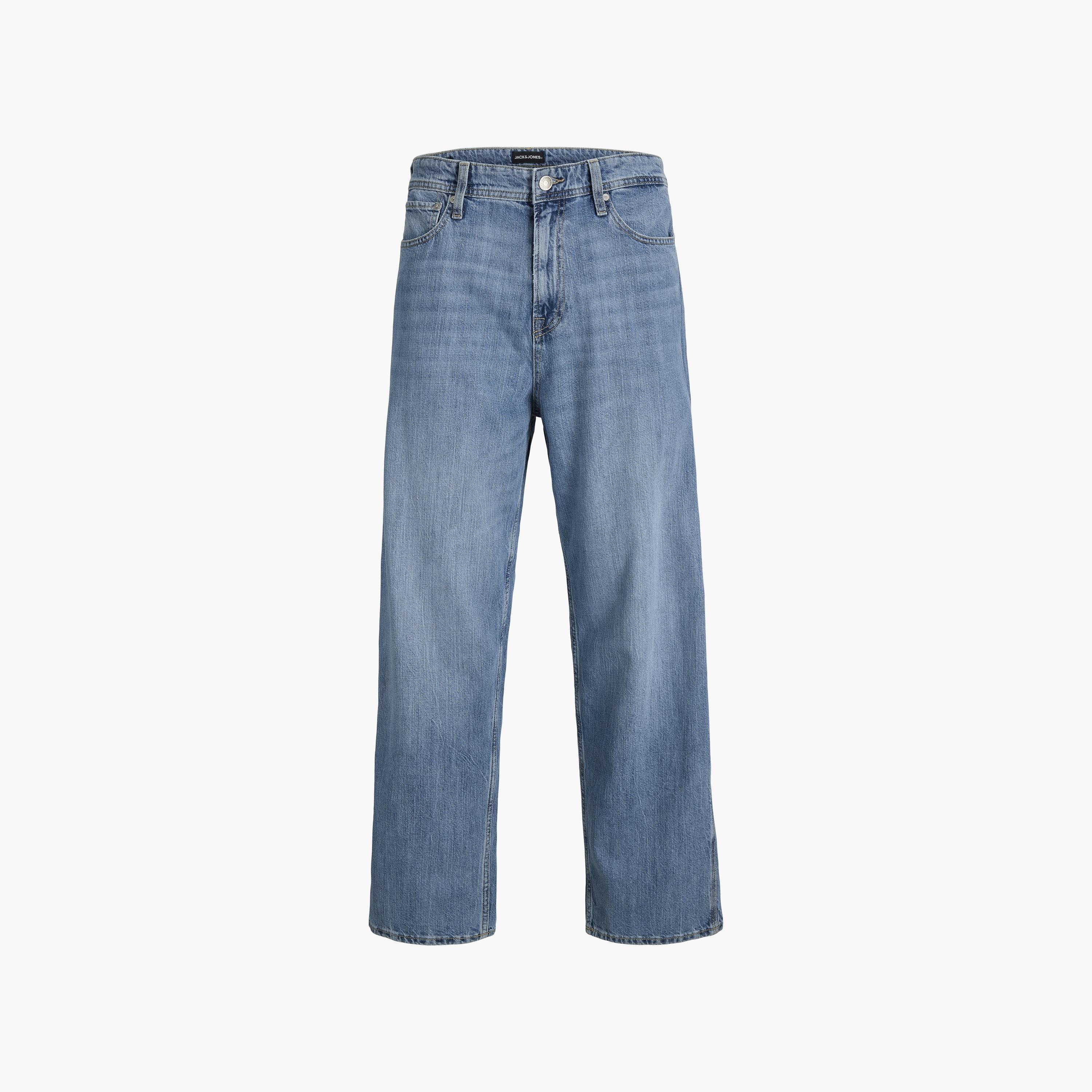Jack & Jones Wide Leg Fit Mid Washed Mid-Rise Men's Jeans-men-clothing-bottoms-jeans-image-7