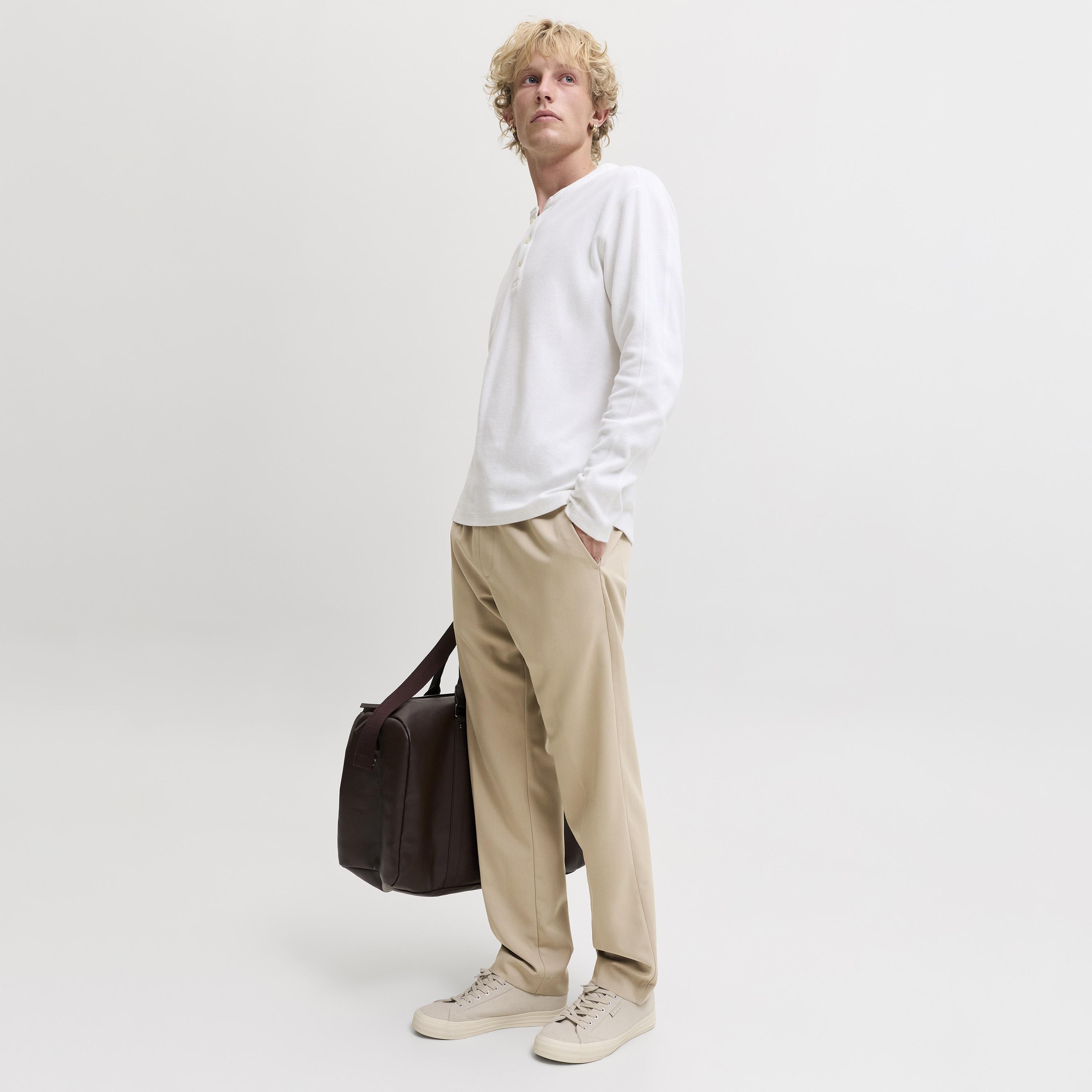 Jack & Jones Plain Mid Rise Men's Drawstring Joggers-men-clothing-joggers-image-2