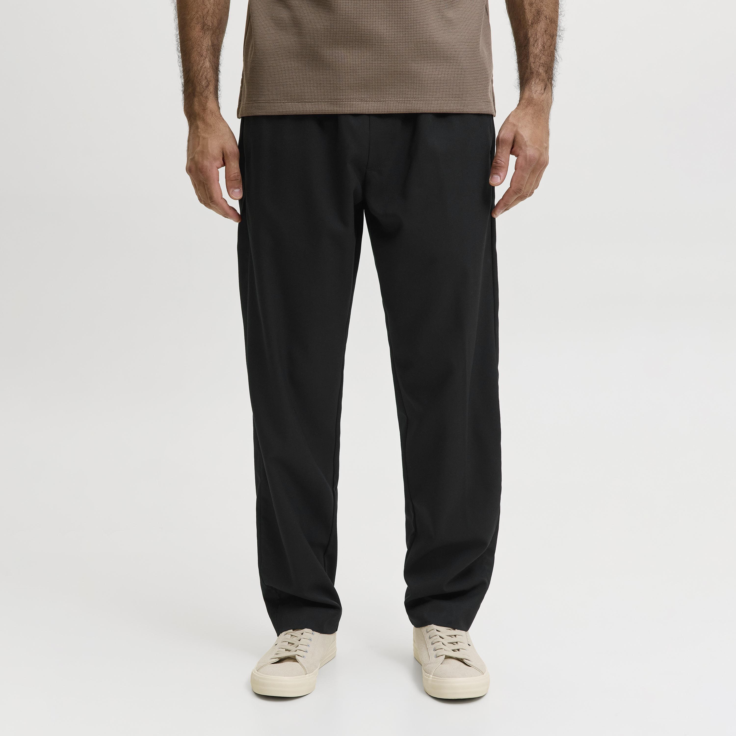 Jack & Jones Plain Mid Rise Men's Drawstring Joggers-men-clothing-joggers-image-1