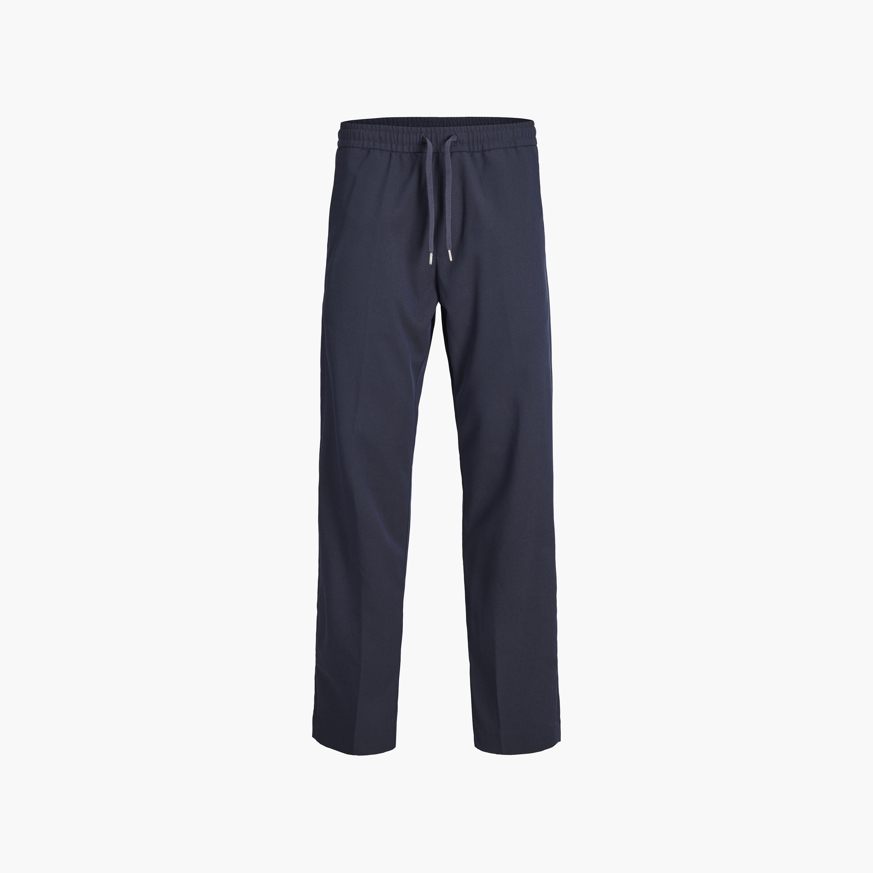Jack & Jones Plain Mid Rise Men's Drawstring Joggers-men-clothing-joggers-image-27