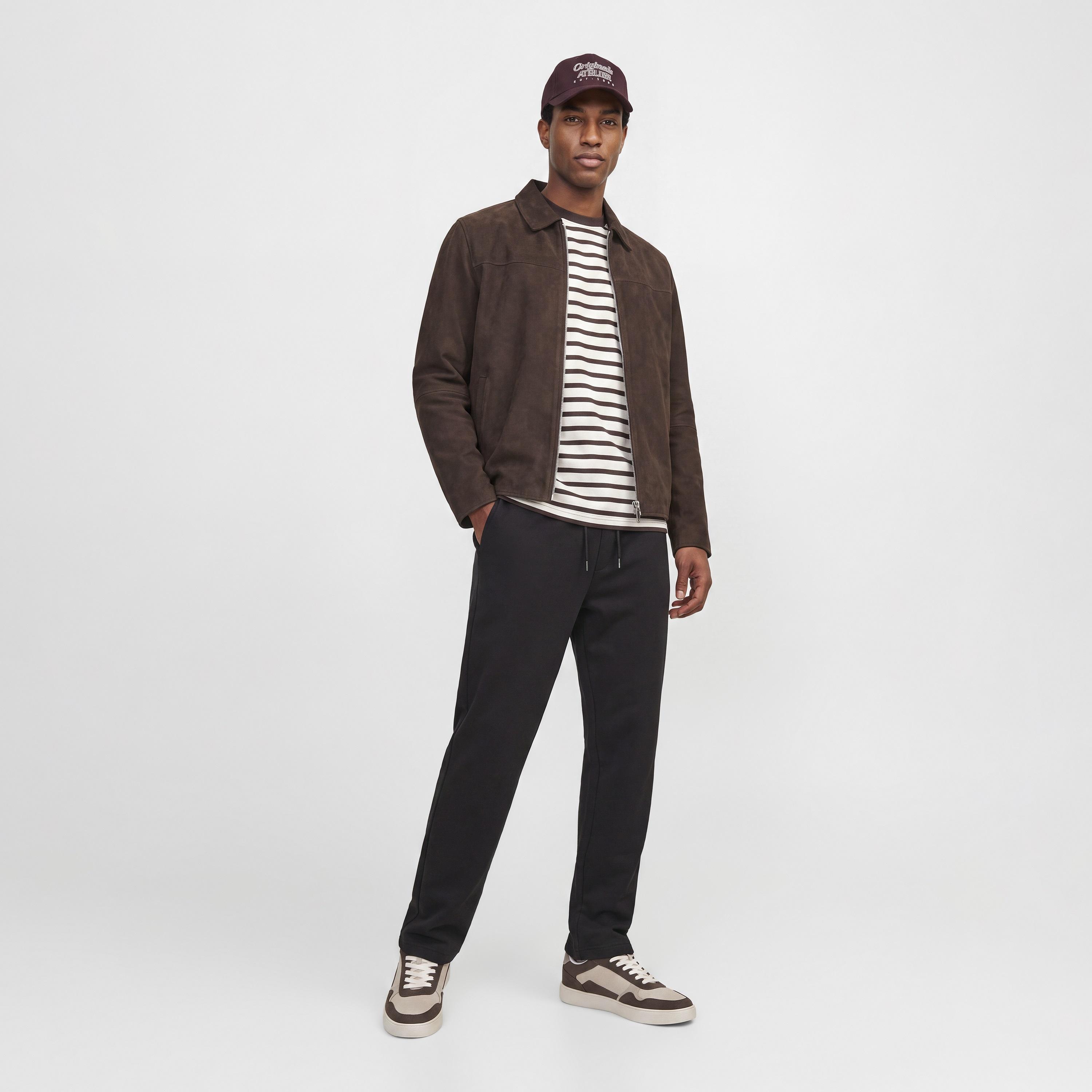 Jack & Jones Plain Mid Rise Elasticated Waist Men's Track Pants-men-clothing-joggers-image-2