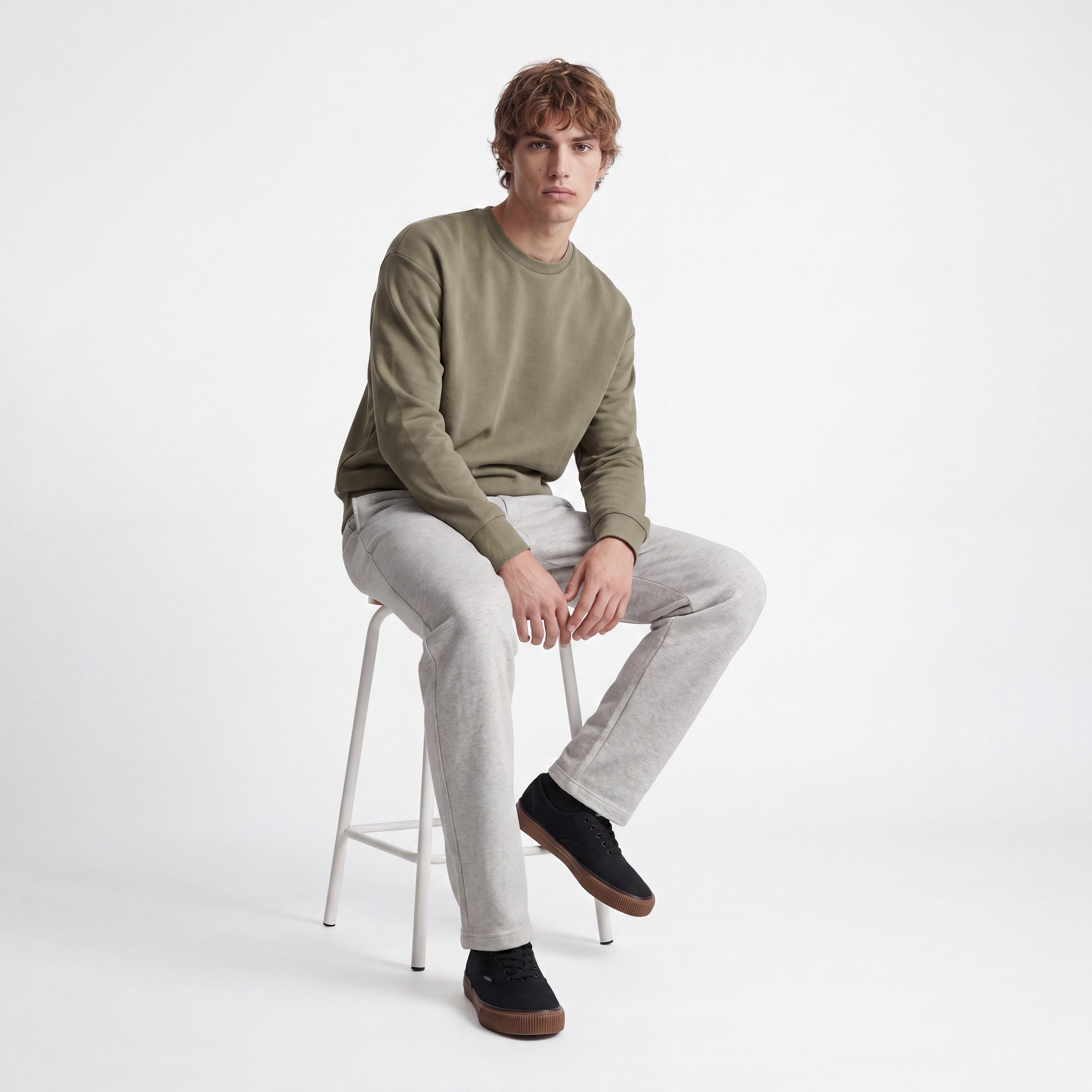 Jack & Jones Plain Mid Rise Elasticated Waist Men's Track Pants-men-clothing-joggers-image-7