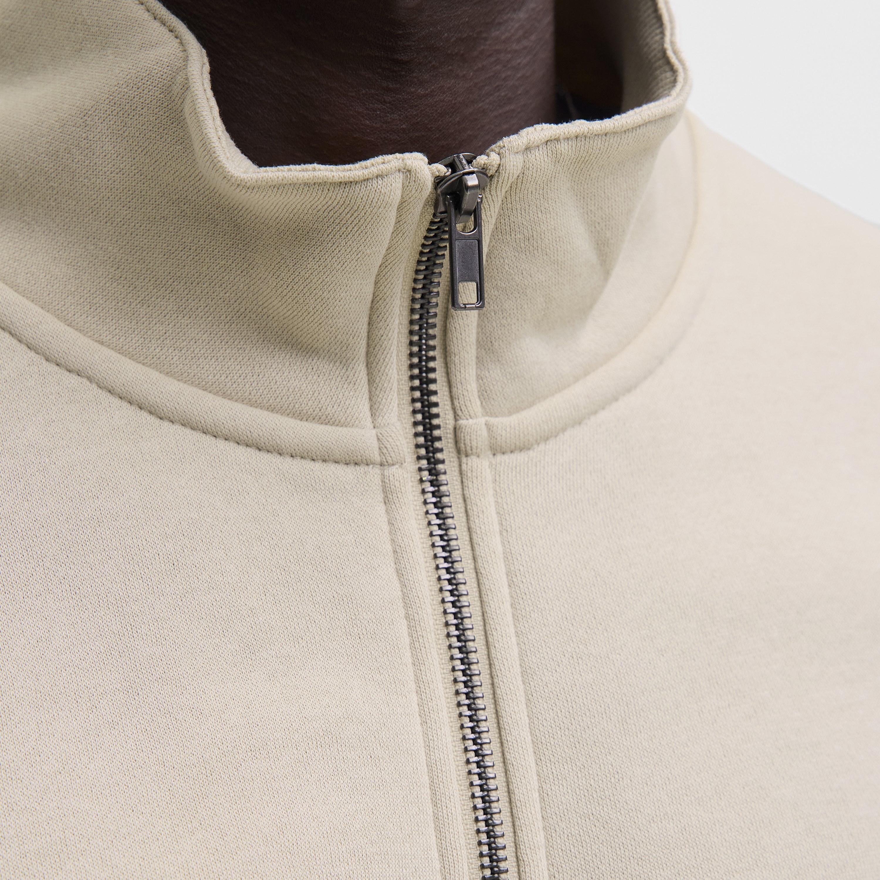 Jack & Jones Plain High Neck Long Sleeves Men's Zip Through Sweatshirt-men-winterwear-hoodiesandsweatshirts-image-6