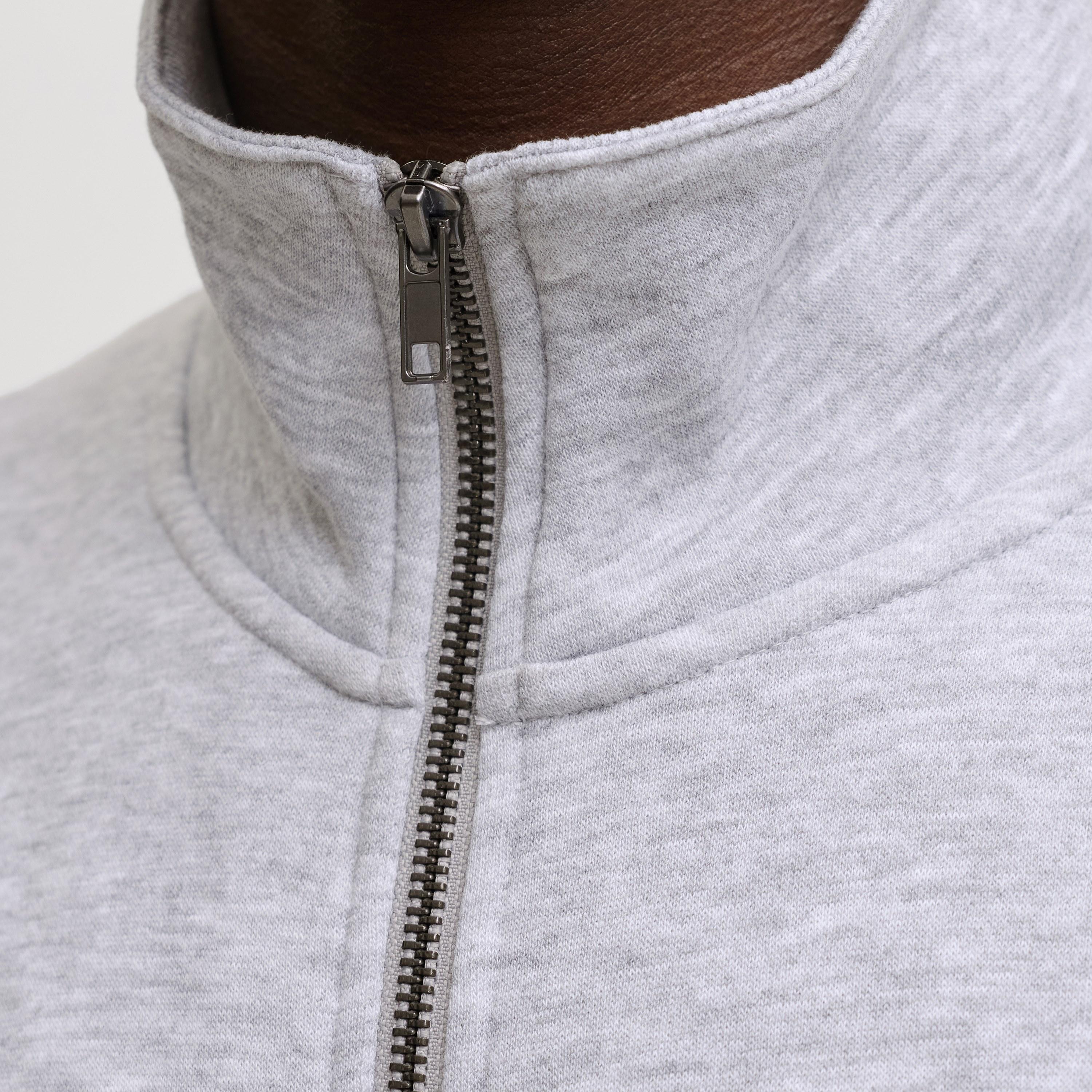 Jack & Jones Plain High Neck Long Sleeves Men's Zip Through Sweatshirt-men-winterwear-hoodiesandsweatshirts-image-5