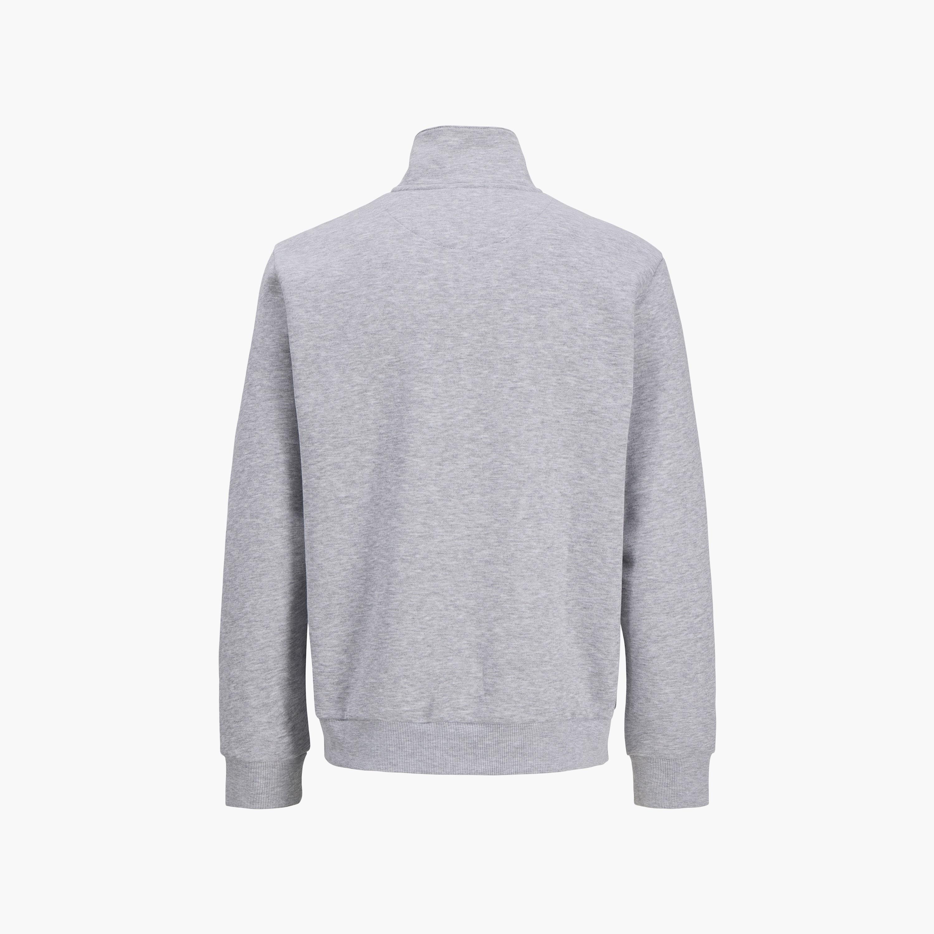 Jack & Jones Plain High Neck Long Sleeves Men's Zip Through Sweatshirt-men-winterwear-hoodiesandsweatshirts-image-8