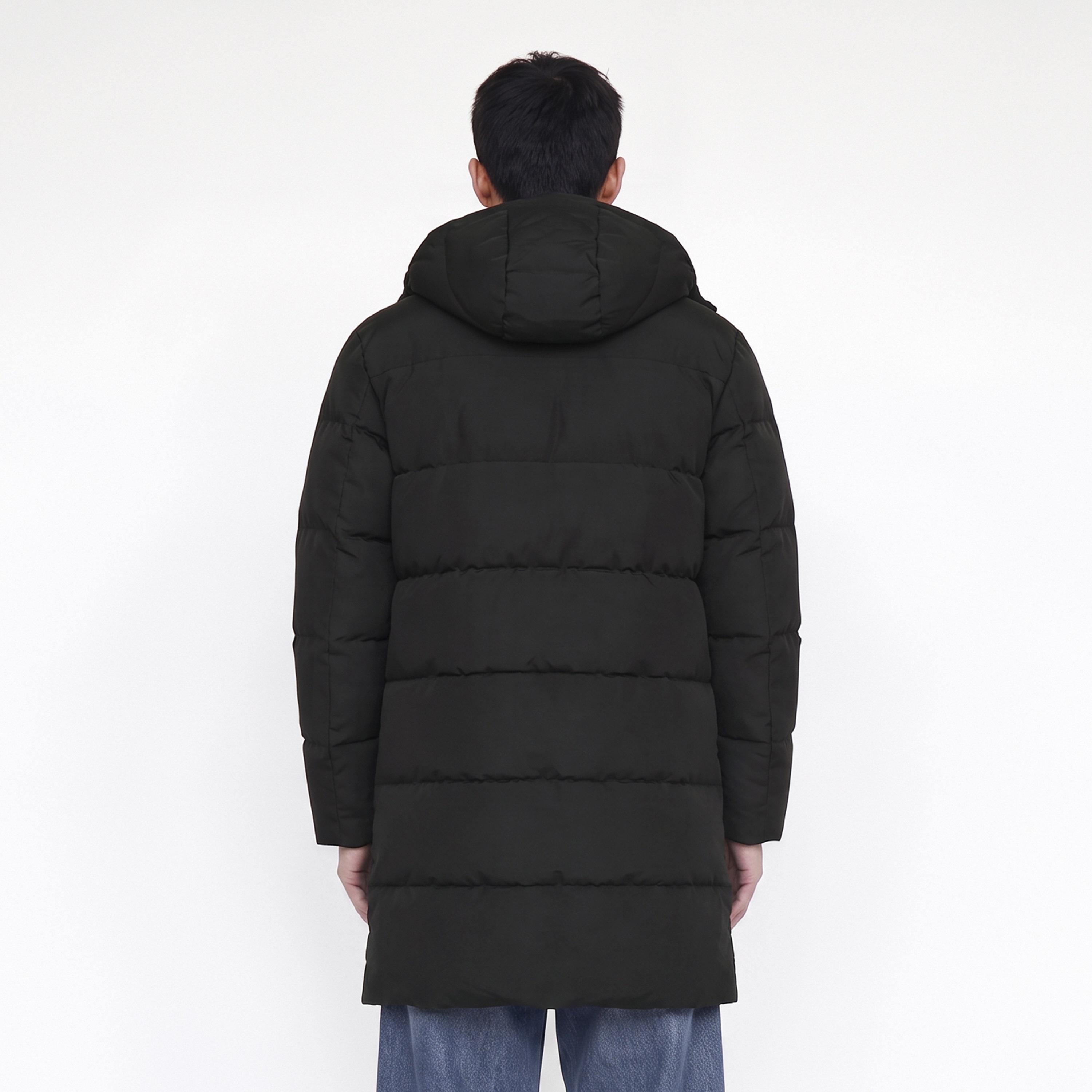 جاكيت منفوخ (بافر) رجالي جاك آند جونز سادة بغطاء رأس (هودي) وأكمام طويلة-men-clothing-jacketsandblazers-jackets-image-4