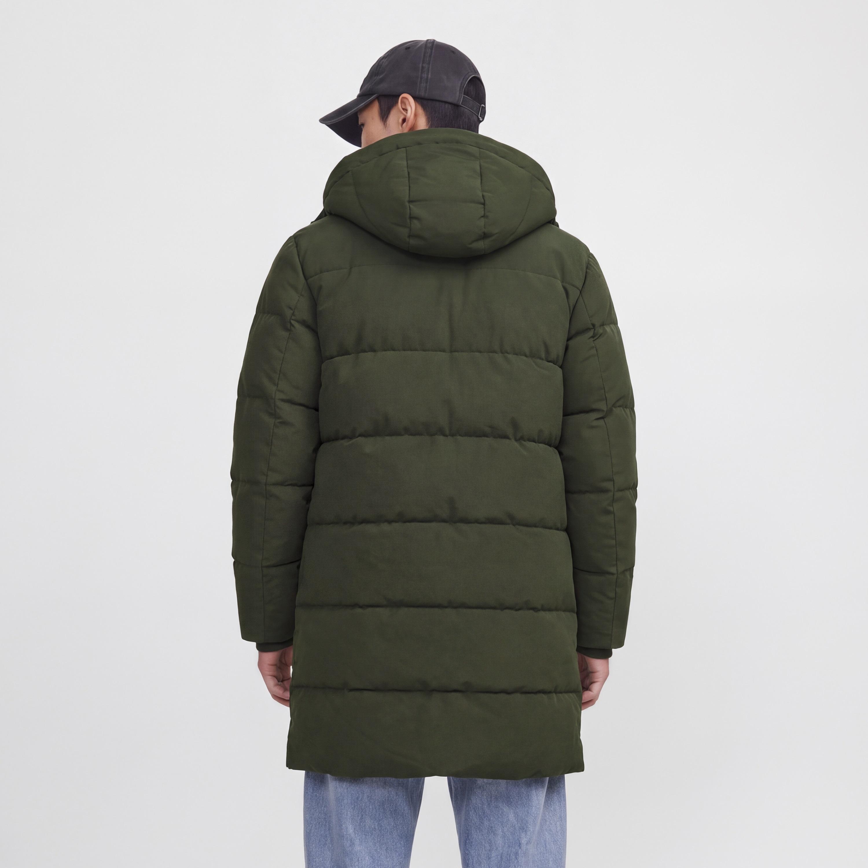 جاكيت منفوخ (بافر) رجالي جاك آند جونز سادة بغطاء رأس (هودي) وأكمام طويلة-men-clothing-jacketsandblazers-jackets-image-9