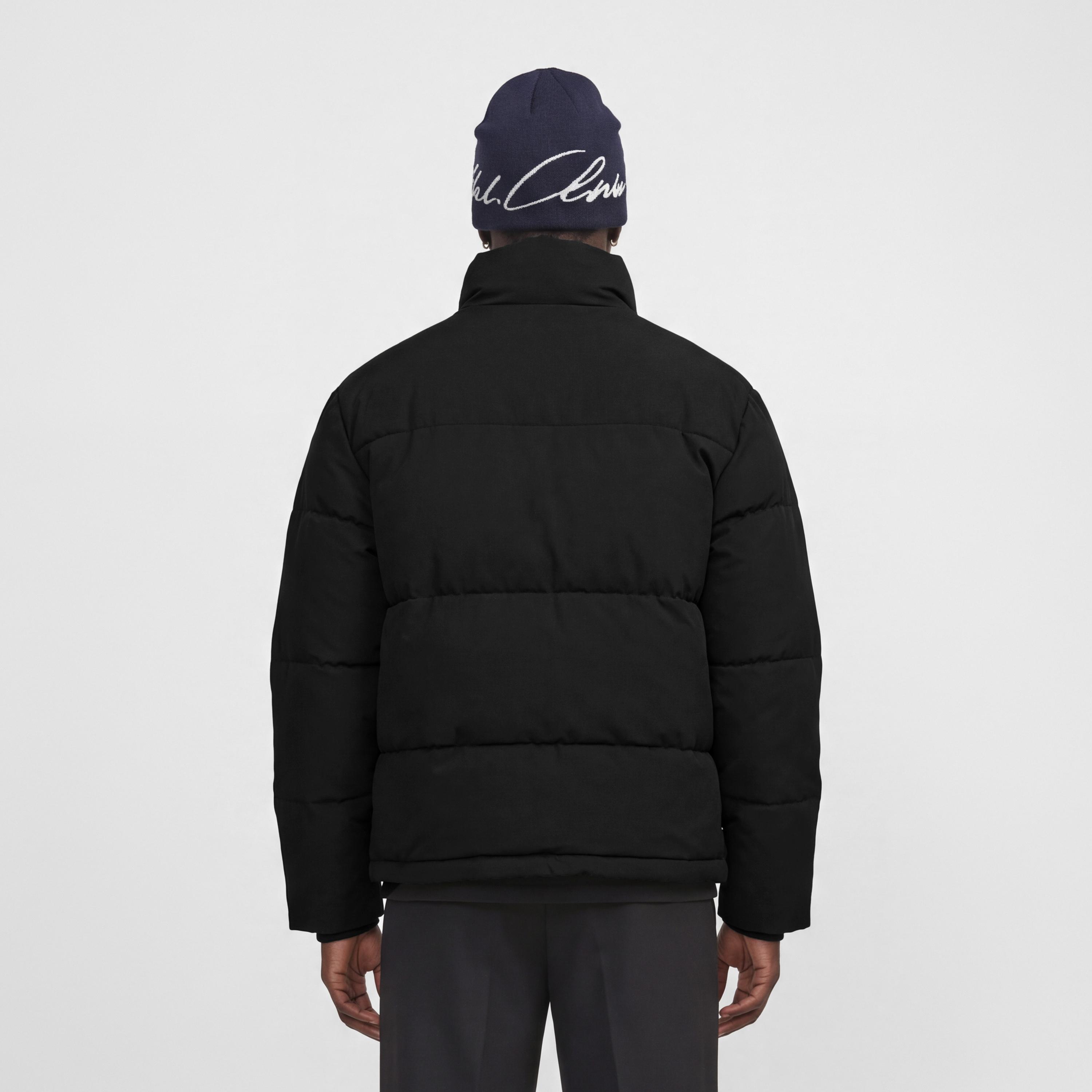 جاكيت بافر رجالي سادة بياقة عالية قائمة من جاك آند جونز-men-clothing-jacketsandblazers-jackets-image-3