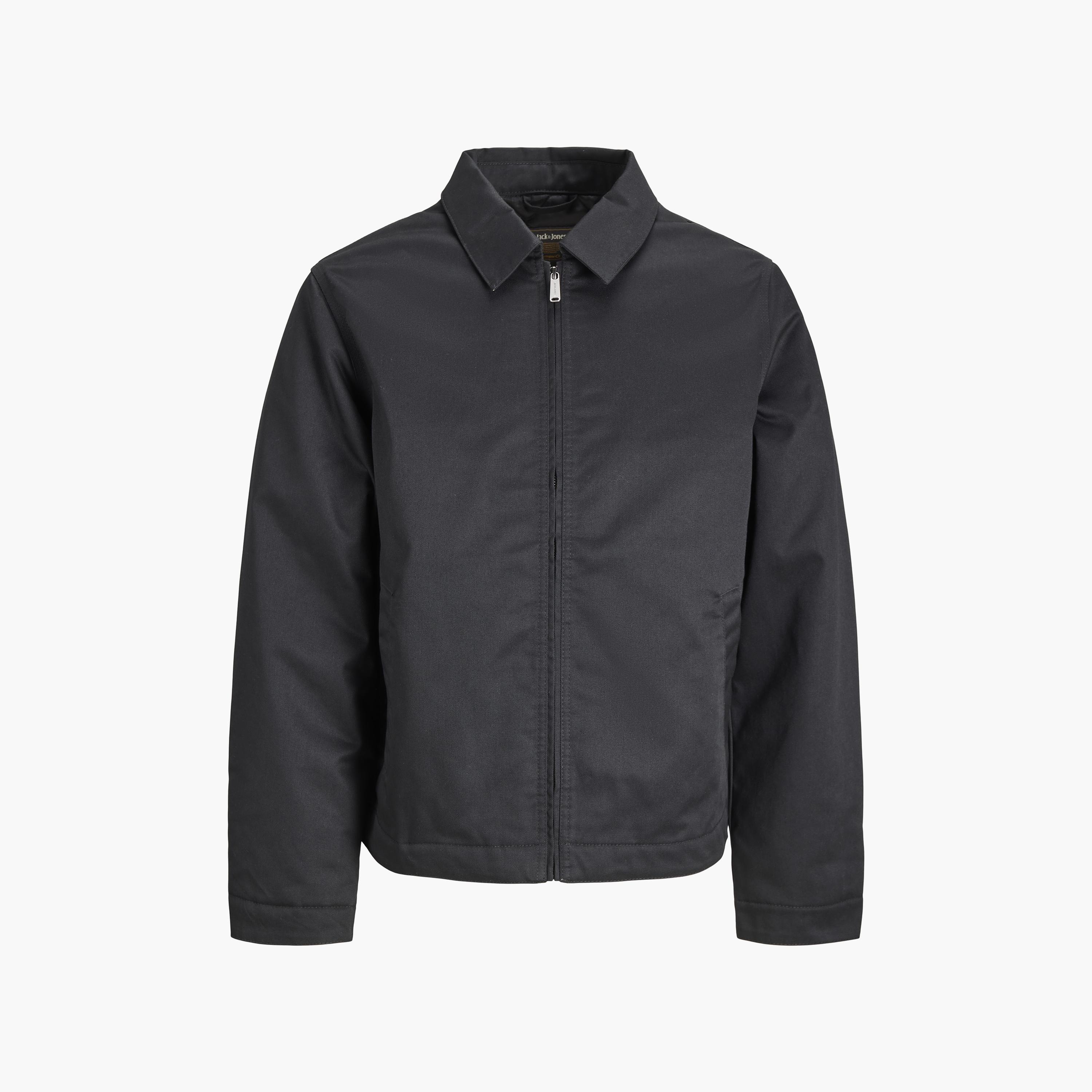 جاكيت رجالي سادة بياقة عريضة وأكمام طويلة من جاك آند جونز-men-clothing-jacketsandblazers-jackets-image-7