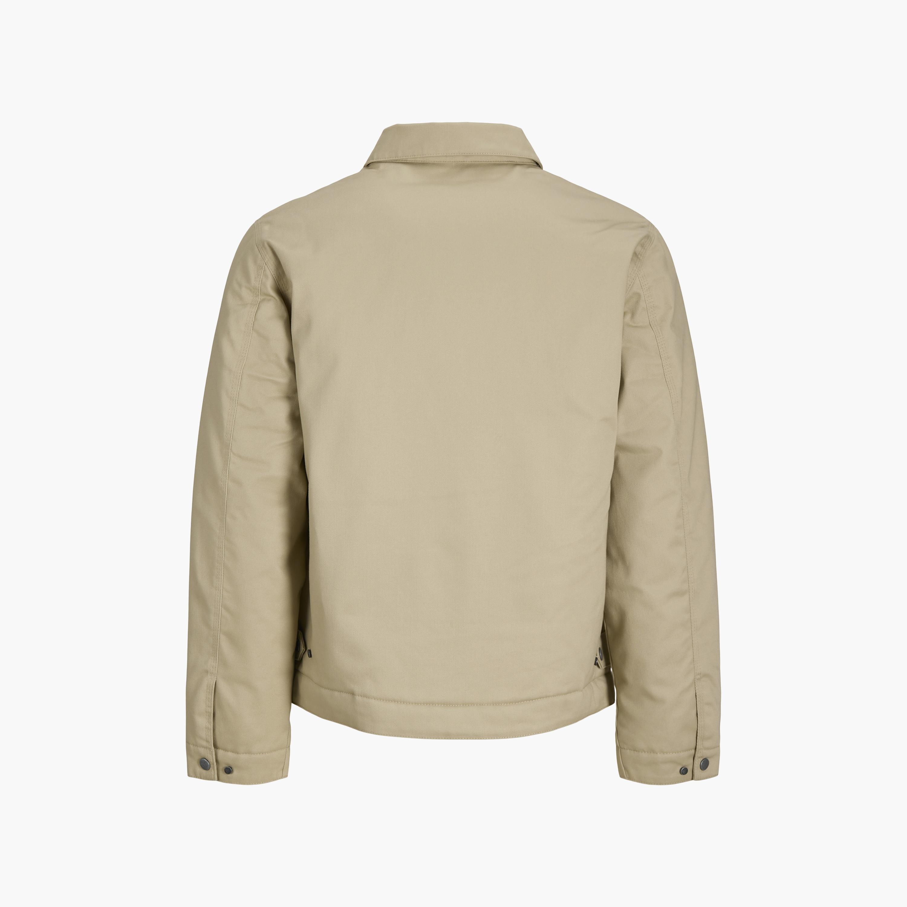 جاكيت رجالي سادة بياقة عريضة وأكمام طويلة من جاك آند جونز-men-clothing-jacketsandblazers-jackets-image-22