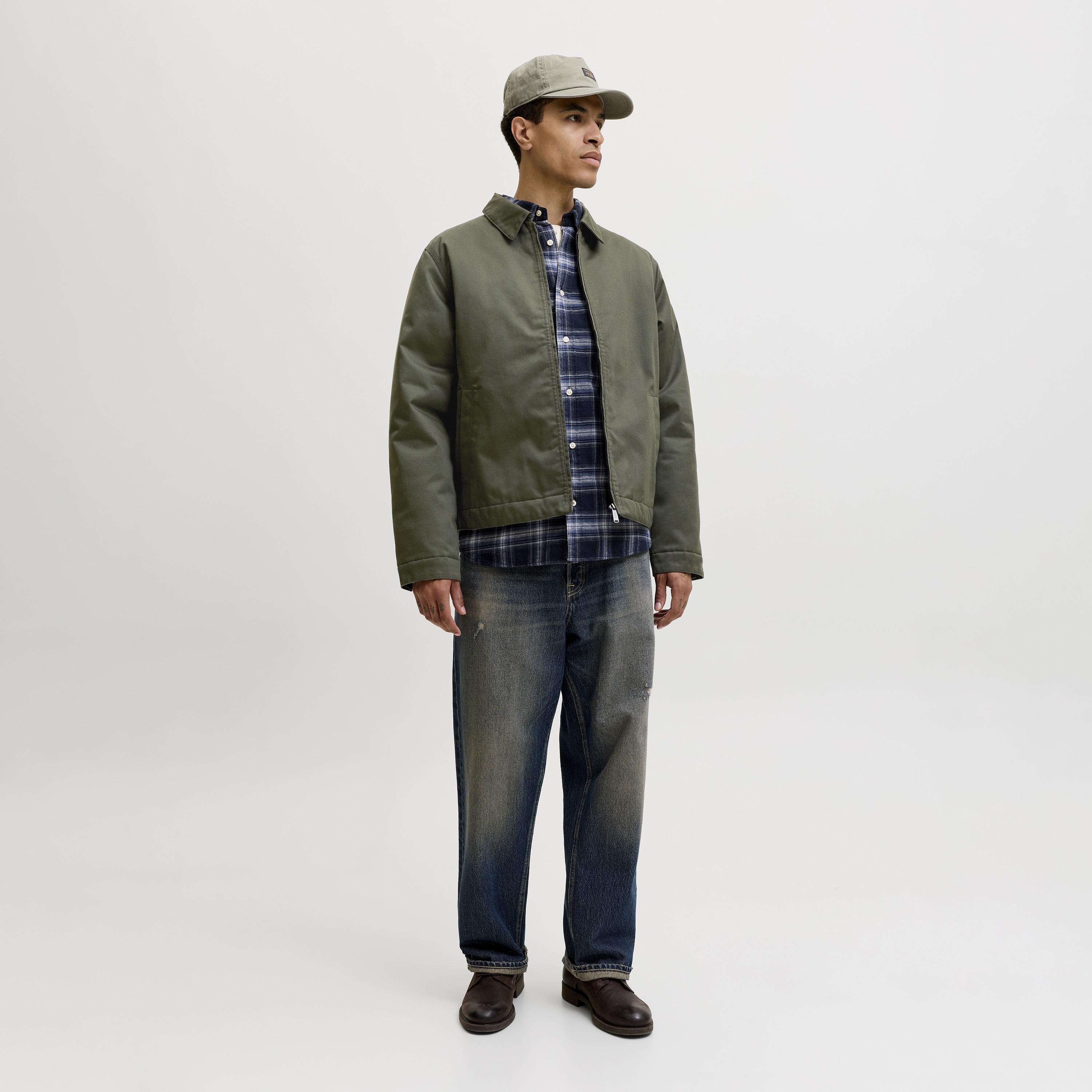 Jack & Jones Plain Spread Collar Long Sleeves Men's Jacket-men-clothing-jacketsandblazers-jackets-image-2