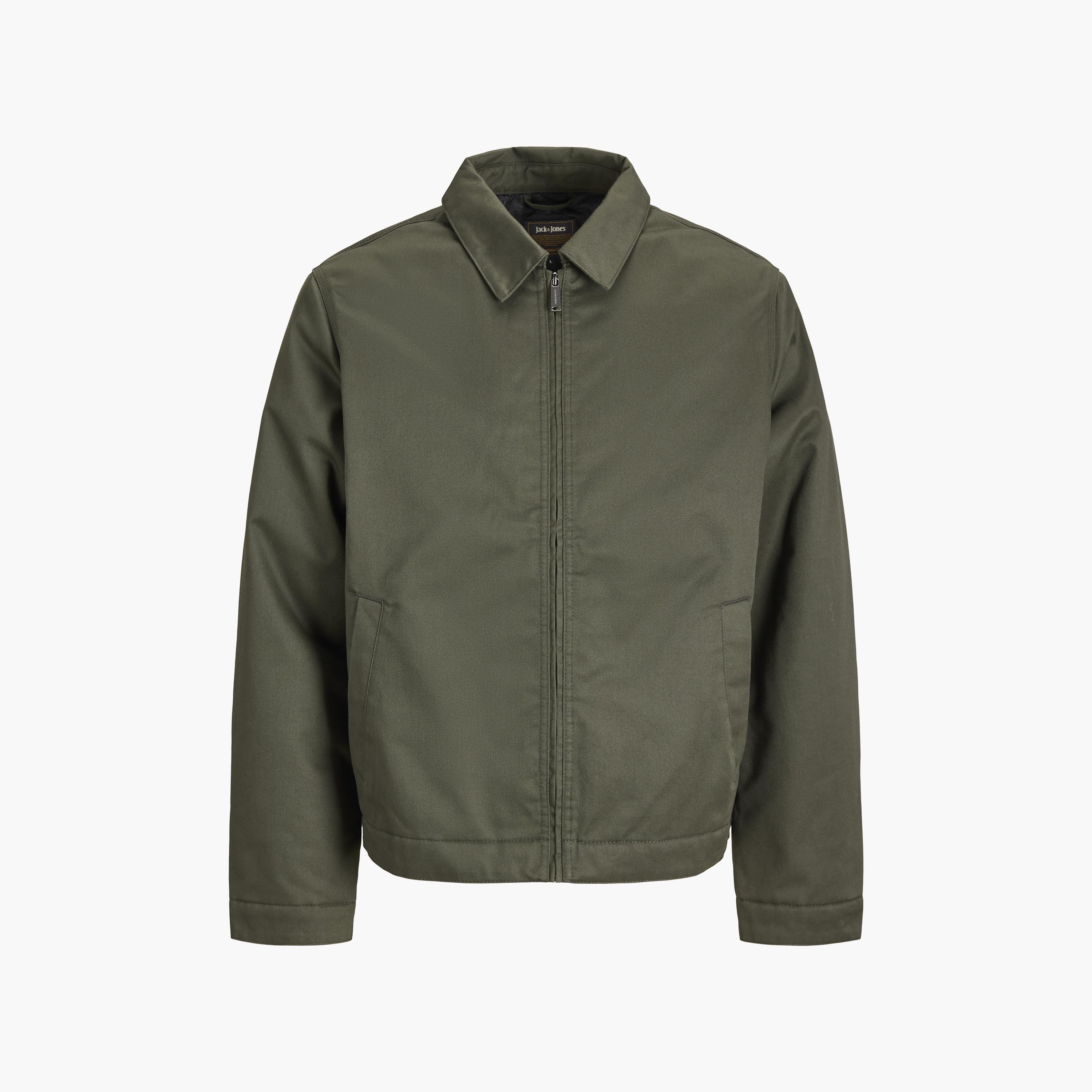 Jack & Jones Plain Spread Collar Long Sleeves Men's Jacket-men-clothing-jacketsandblazers-jackets-image-7